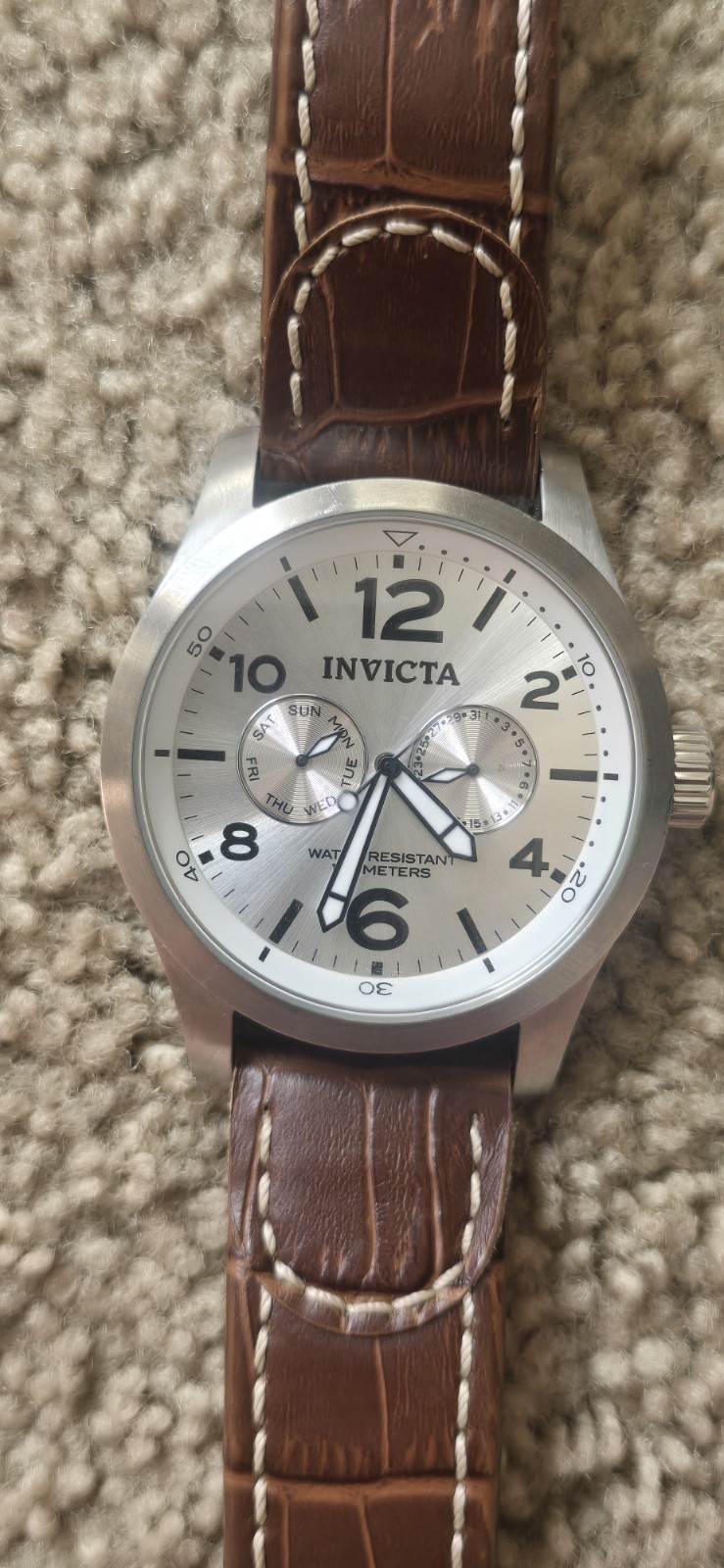 Invicta Men’s I-Force Quartz 48mm Silver Dial