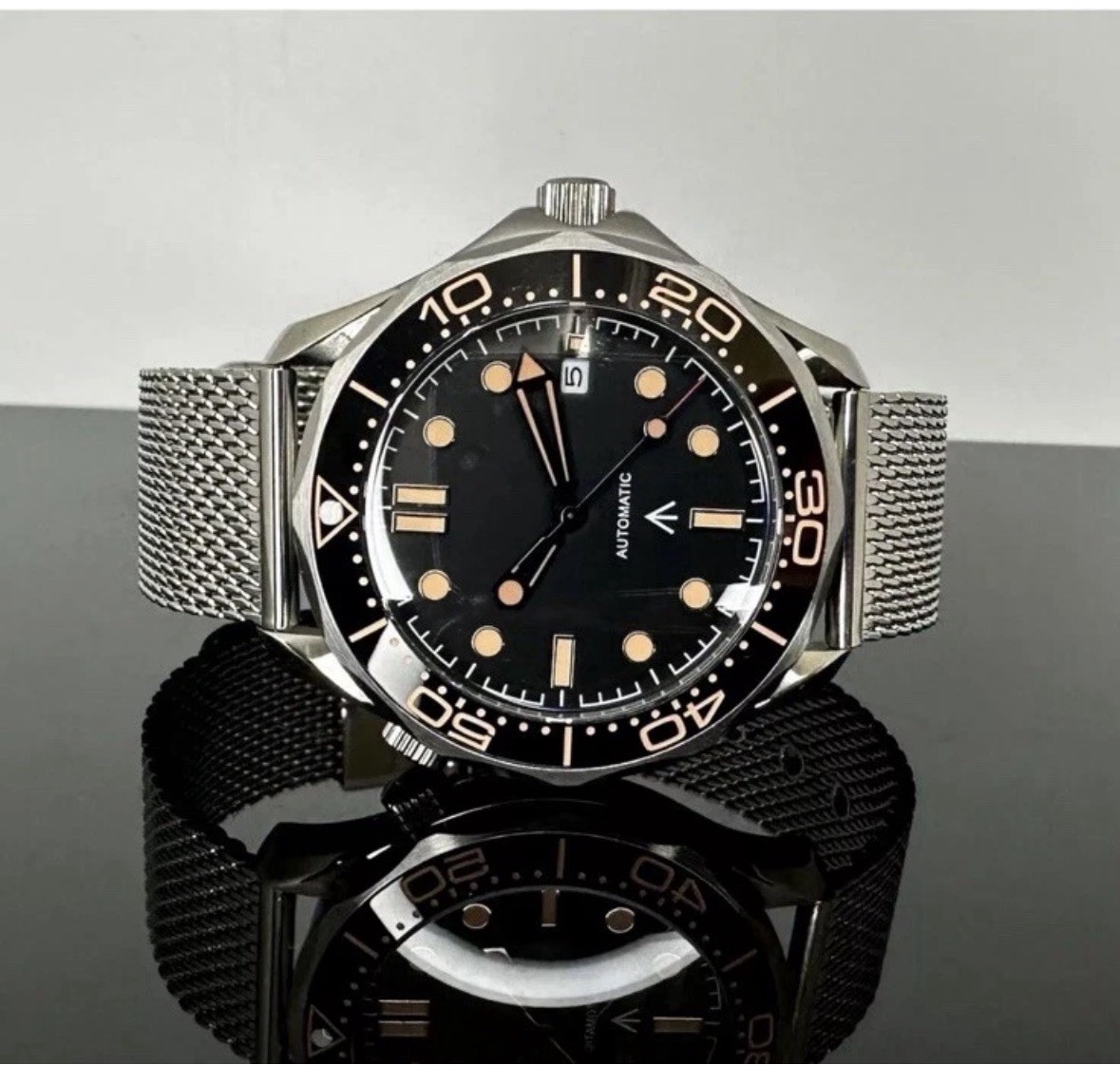 Custom 41mm 007 NTTD Style Diver Mod Watch w/ NH35 Movement – Bond homage