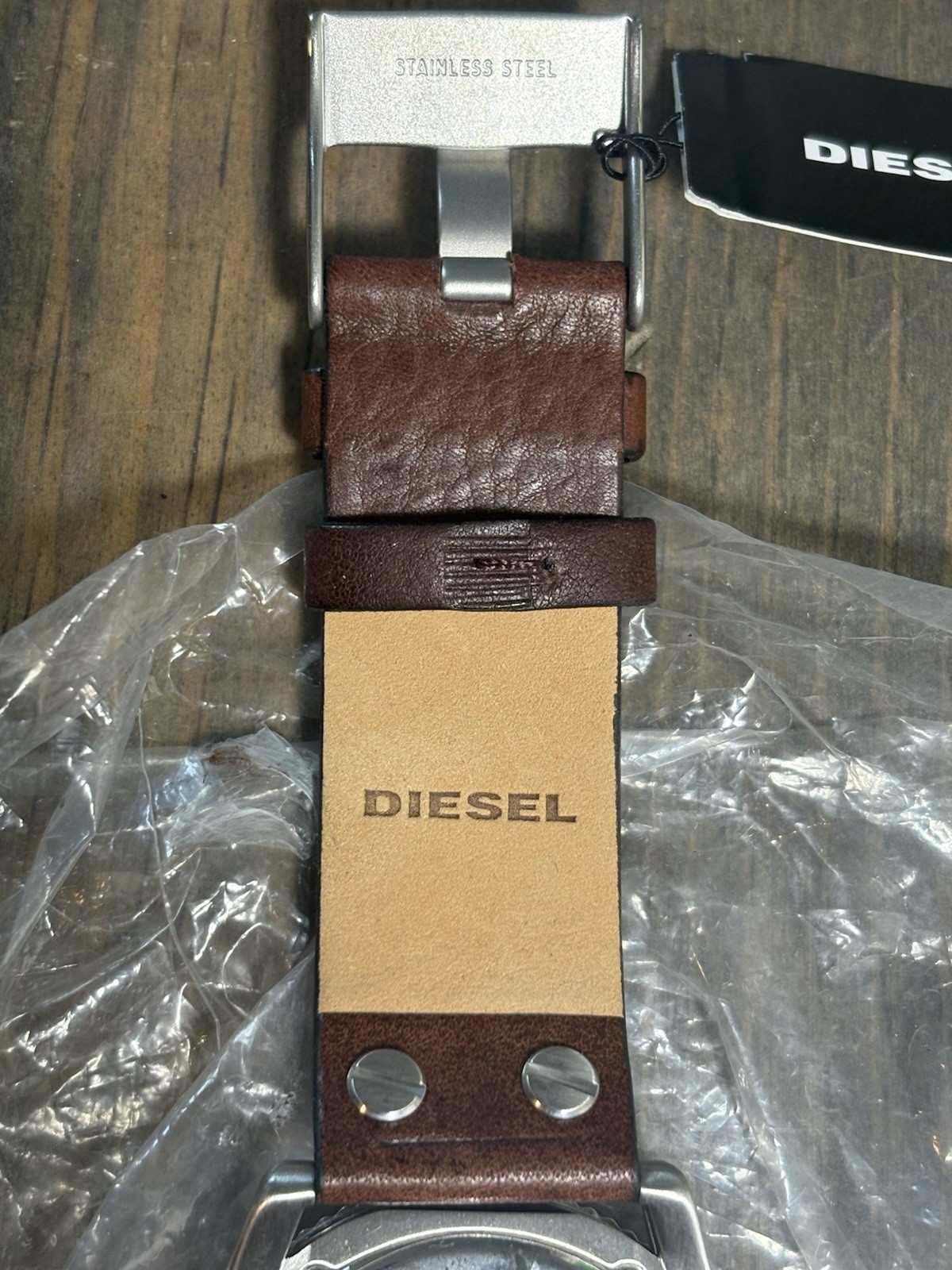 Diesel DZ1716 Dark Brown Leather watch with three-hand Mens Watch