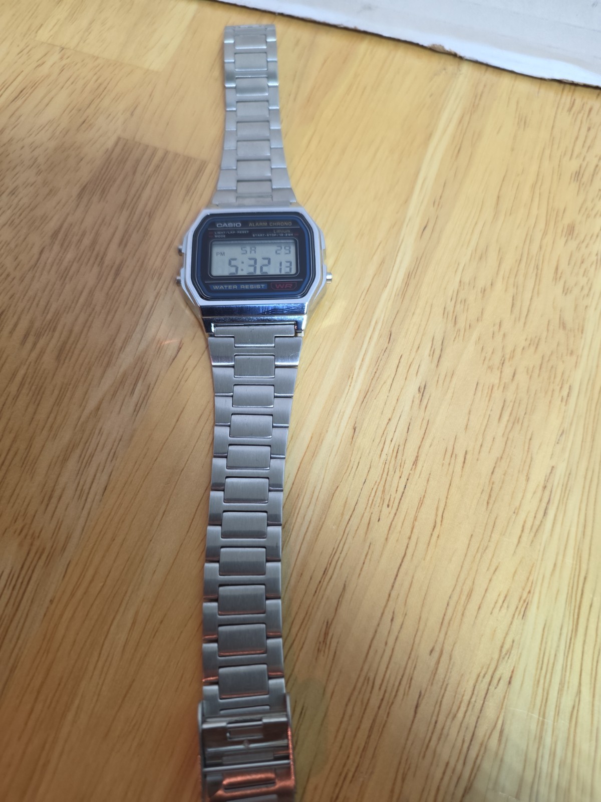CASIO Men’s Watch A-158W Digital Silver Alarm Micro Light – NEW C1C