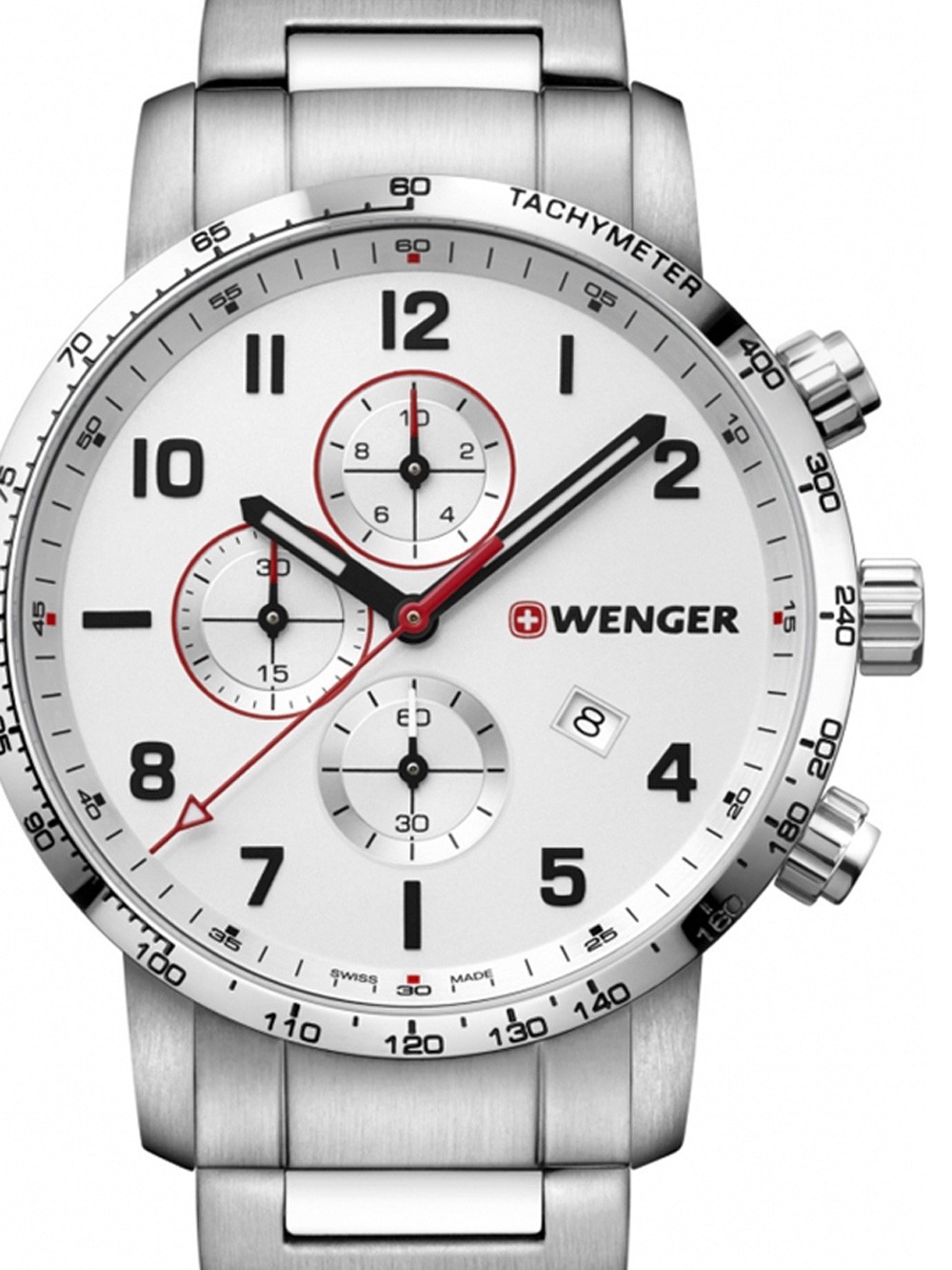 Wenger 01.1543.110 Attitude Chonograph Mens Watch Chronograph 44mm 10 ATM
