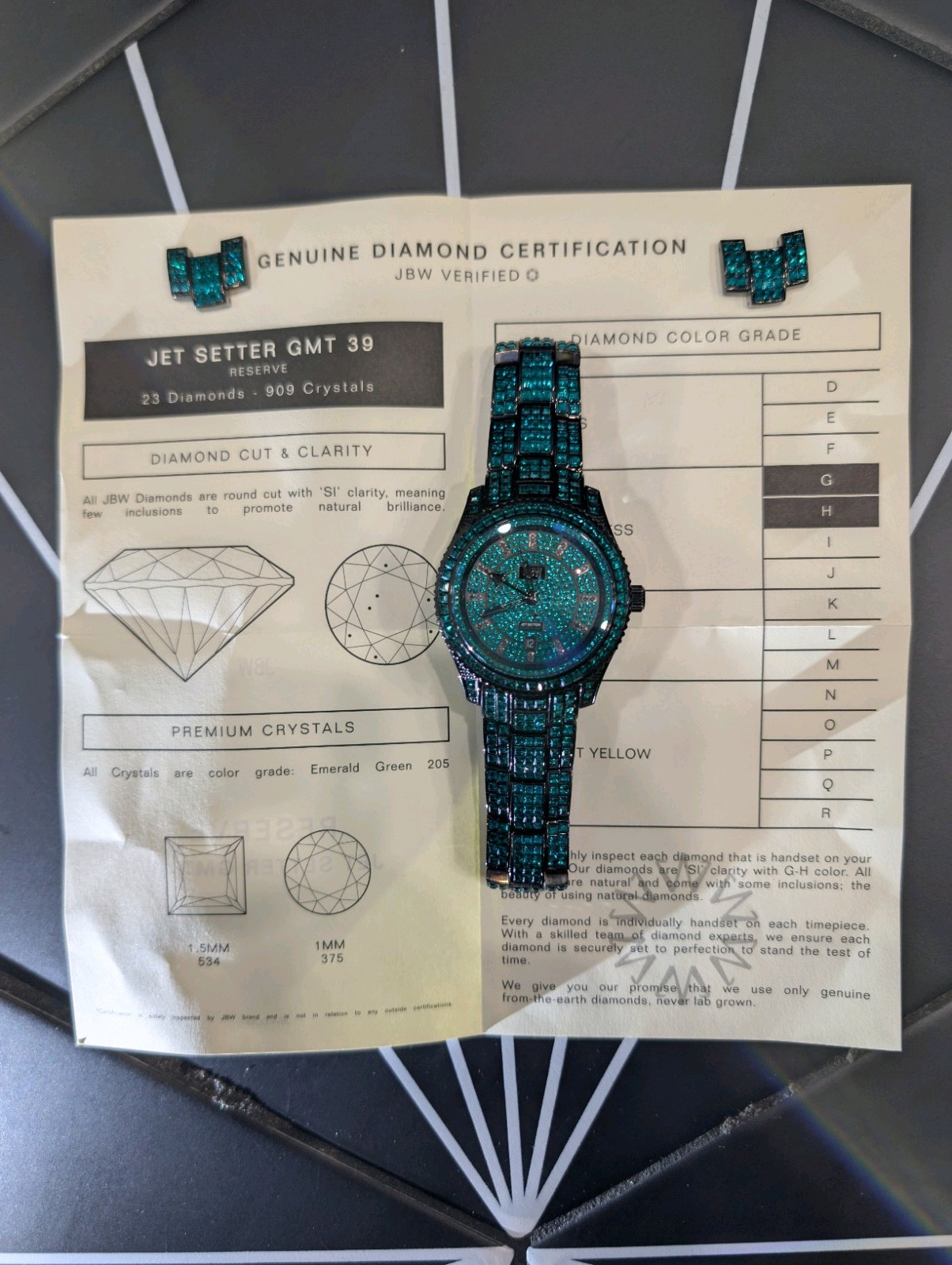 JBW Reserve Limited Edition JET SETTER GMT (Emerald Green)