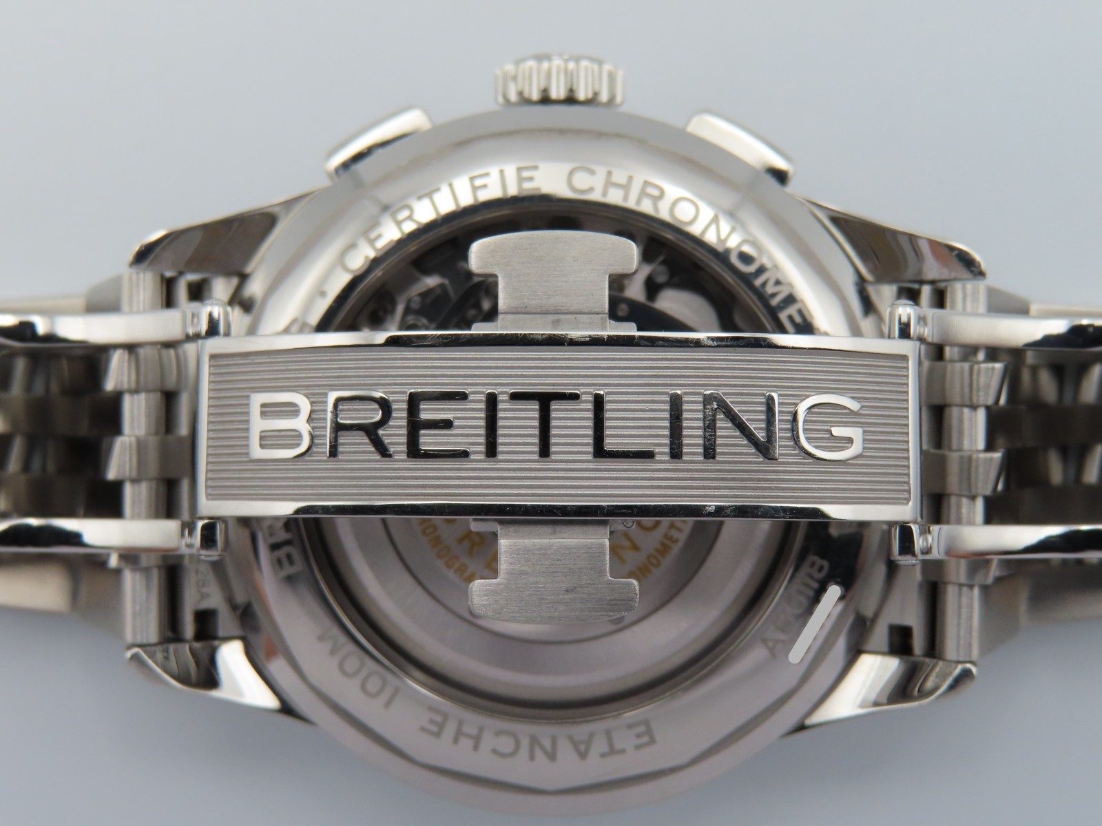 2019 Breitling Premier B01 Chronograph 42mm White Dial Men’s Wristwatch AB0118