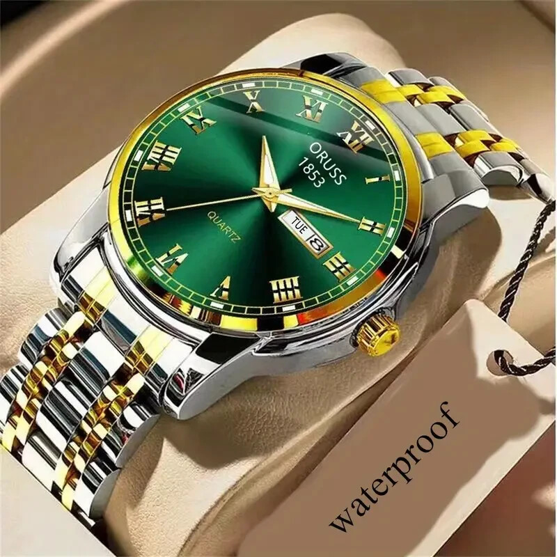 Western Chic Kinematic Men’s Watch – Durable Waterproof Luminous Double Calendar