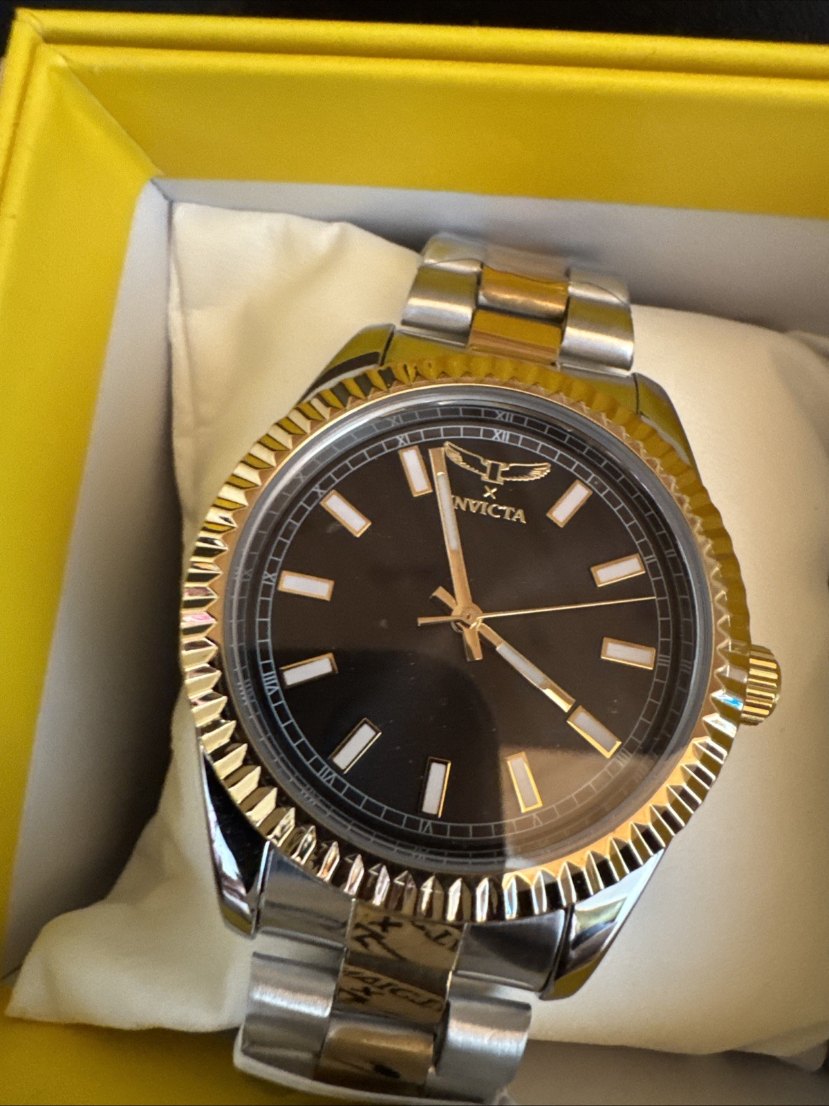 Invicta Specialty I by Invicta Men’s Watch 40mm 69011 Two Tone W/Black Dial New!