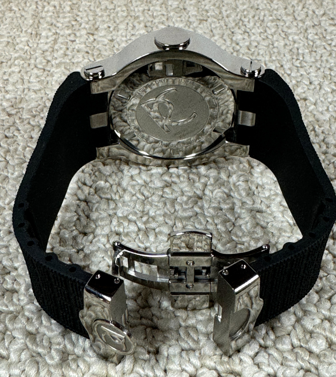 VTG. Renato T-Rex Mens Swiss Chronograph Diver Watch Titanium Onyx New in Box
