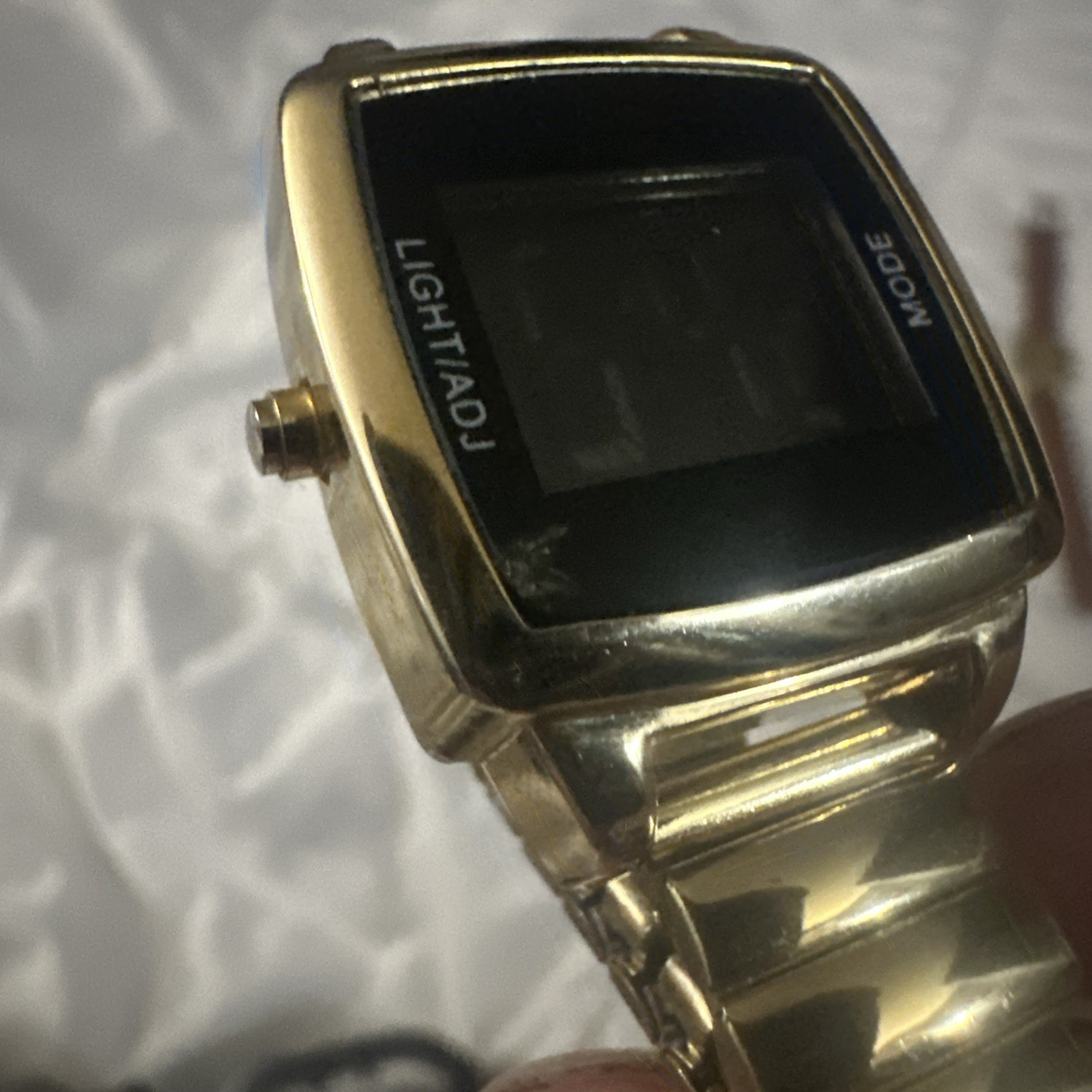 Xhilaration Gold Tone Digital Watch Collector Piece Stainless Back Working