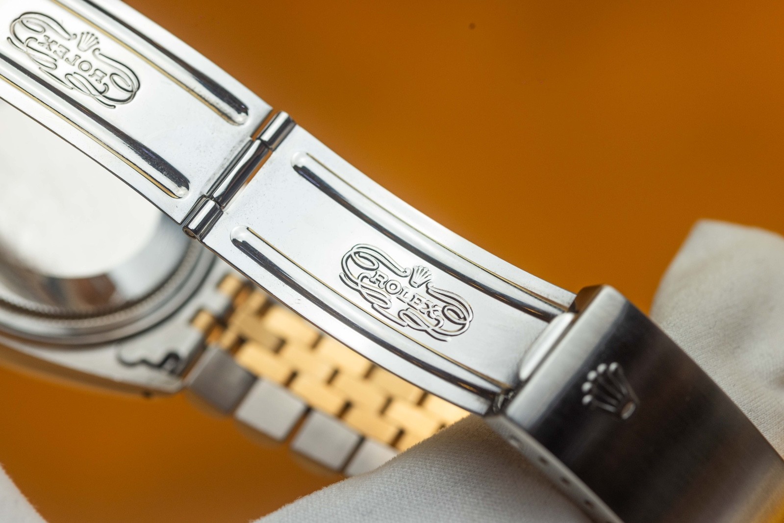 Rolex Datejust 36mm Two Tone Champagne Stick Dial – 16013