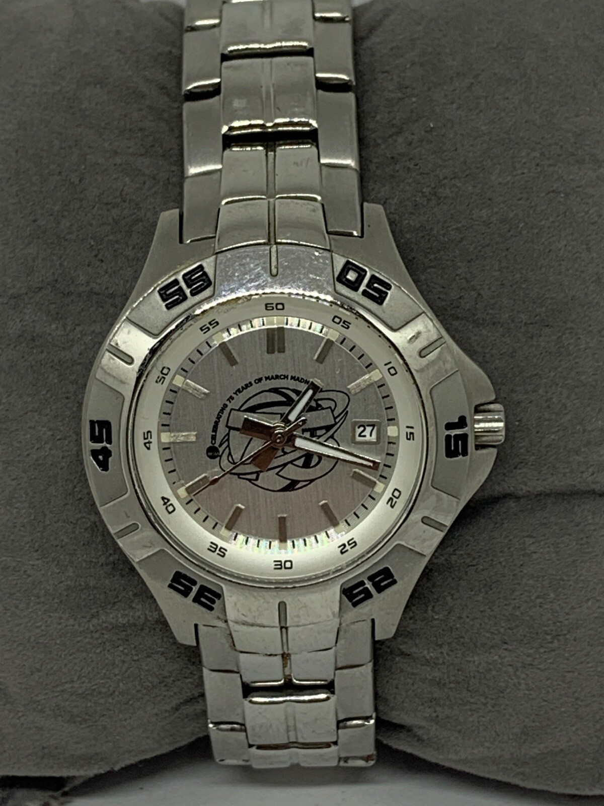 Fossil PR5339 Womens Silver Stainless Steel Analog Dial Quartz Wrist Watch GE144