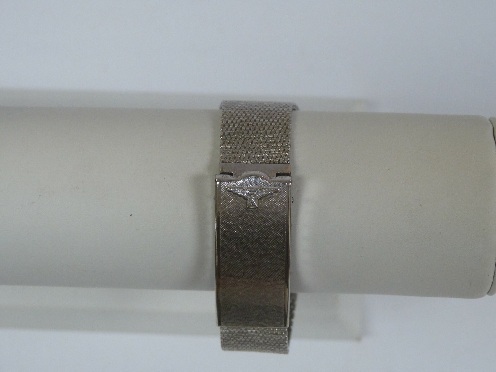 LONGINES L847.4 10K WHITE GOLD FILLED & STAINLESS STEEL WATCH