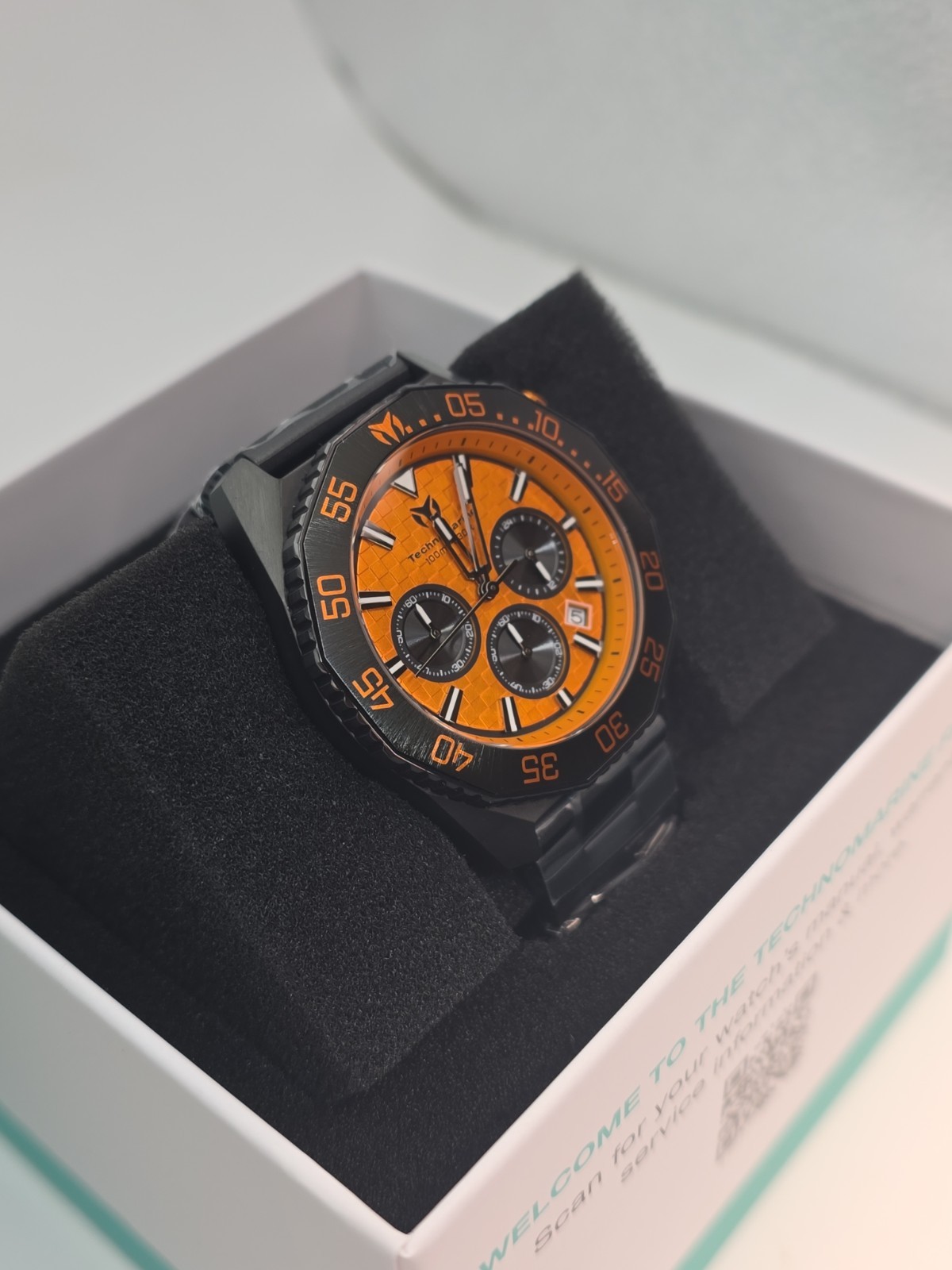 TechnoMarine Racing Legends F2 by Invicta Mens Watch-Orange/Black Dial TM-525021