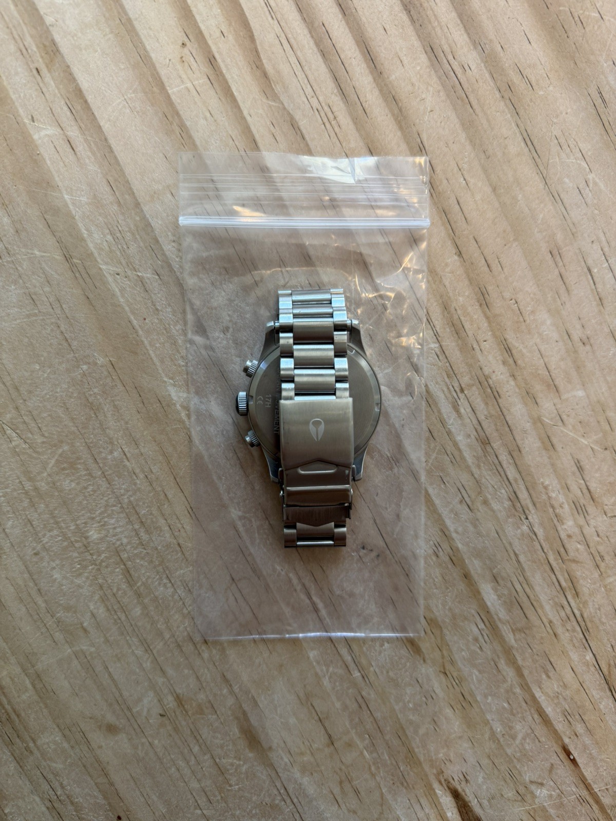 Nixon The Sentry Chrono SS Analog Watch Silver w/ Black 17H Japanese Movement