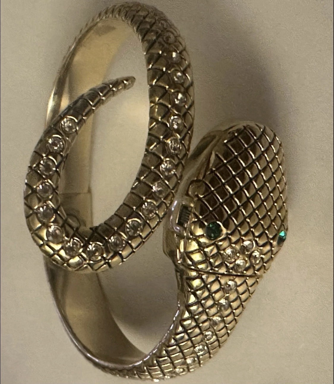 Denacci Women’s Snake Wrap Bangle Wristwatch Gold Tone Quartz Analog