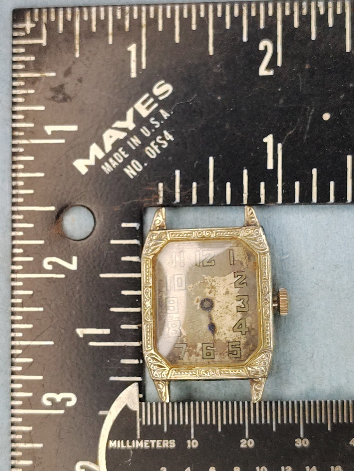 lot C2448 Lady Elgin Hindged Fancy Engraved Case Manual Wind Vintage Watch Parts