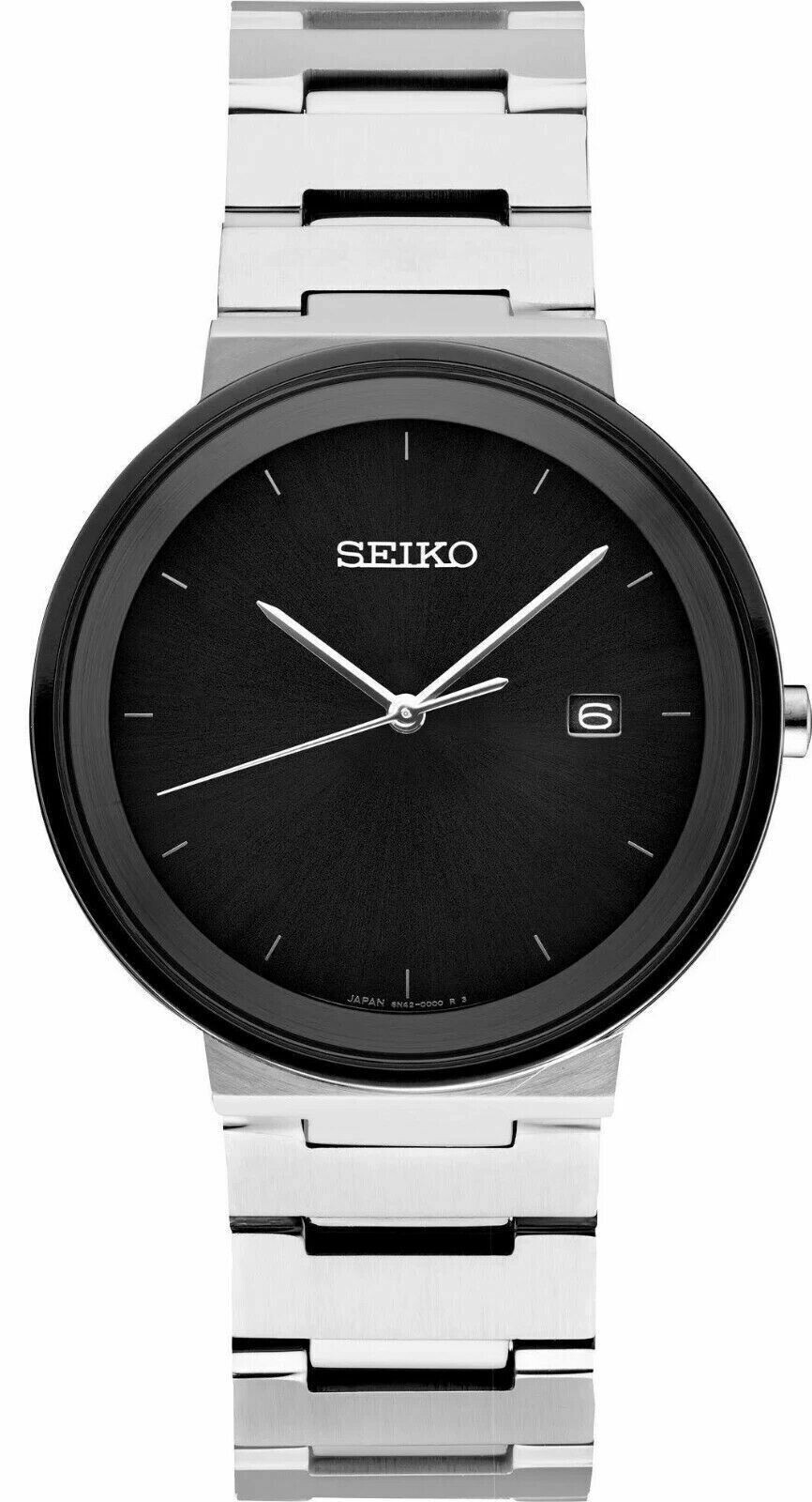 Seiko Essentials SUR485 Black Sunray Dial 3 ATM 40.6mm Men’s Watch