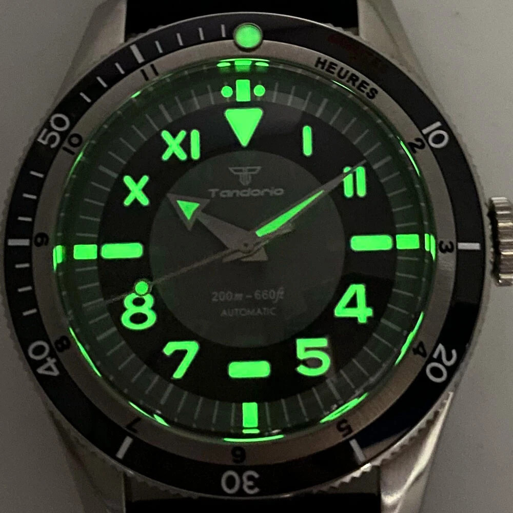20ATM Diver Tandorio 40mm Retro Sapphire Automatic NH35A Miyota8215 Men Watch