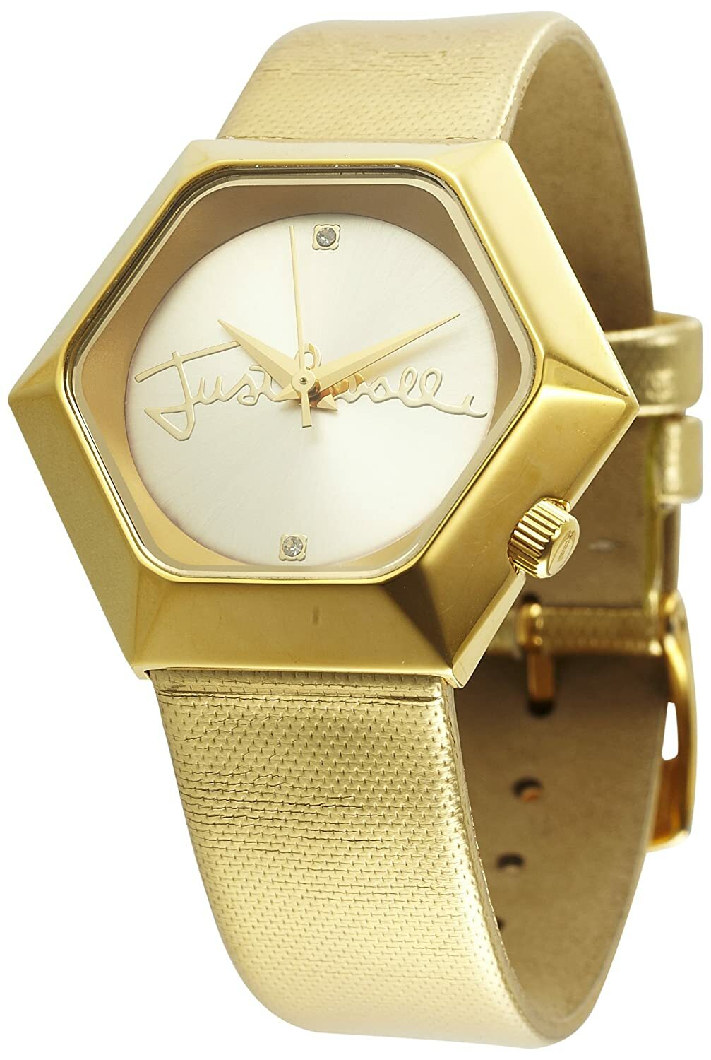 Just Cavalli Analog Gold Dial Women’s Watch – R7251145517 – Stainless – Leather