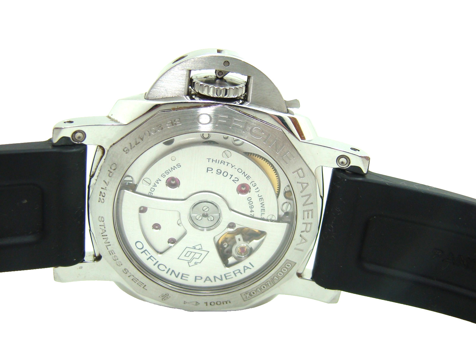 PANERAI 42mm PAM01537 POWER RESERVE GMT MANUAL WIND STAINLESS STEEL WATCH w/BOX