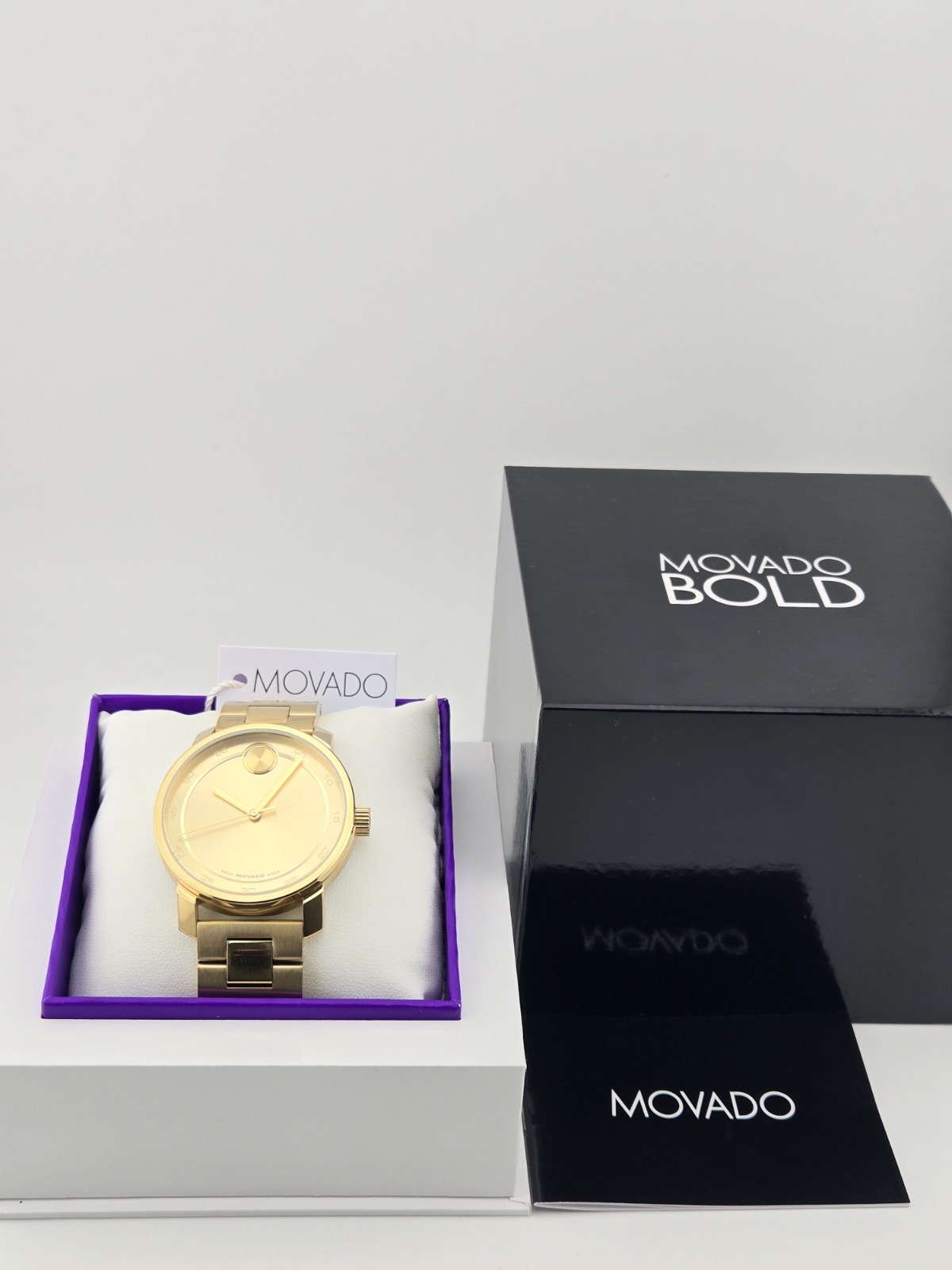Movado Bold Access Men’s Gold Tone Stainless Steel Watch – 3600912 ($795 MSRP)