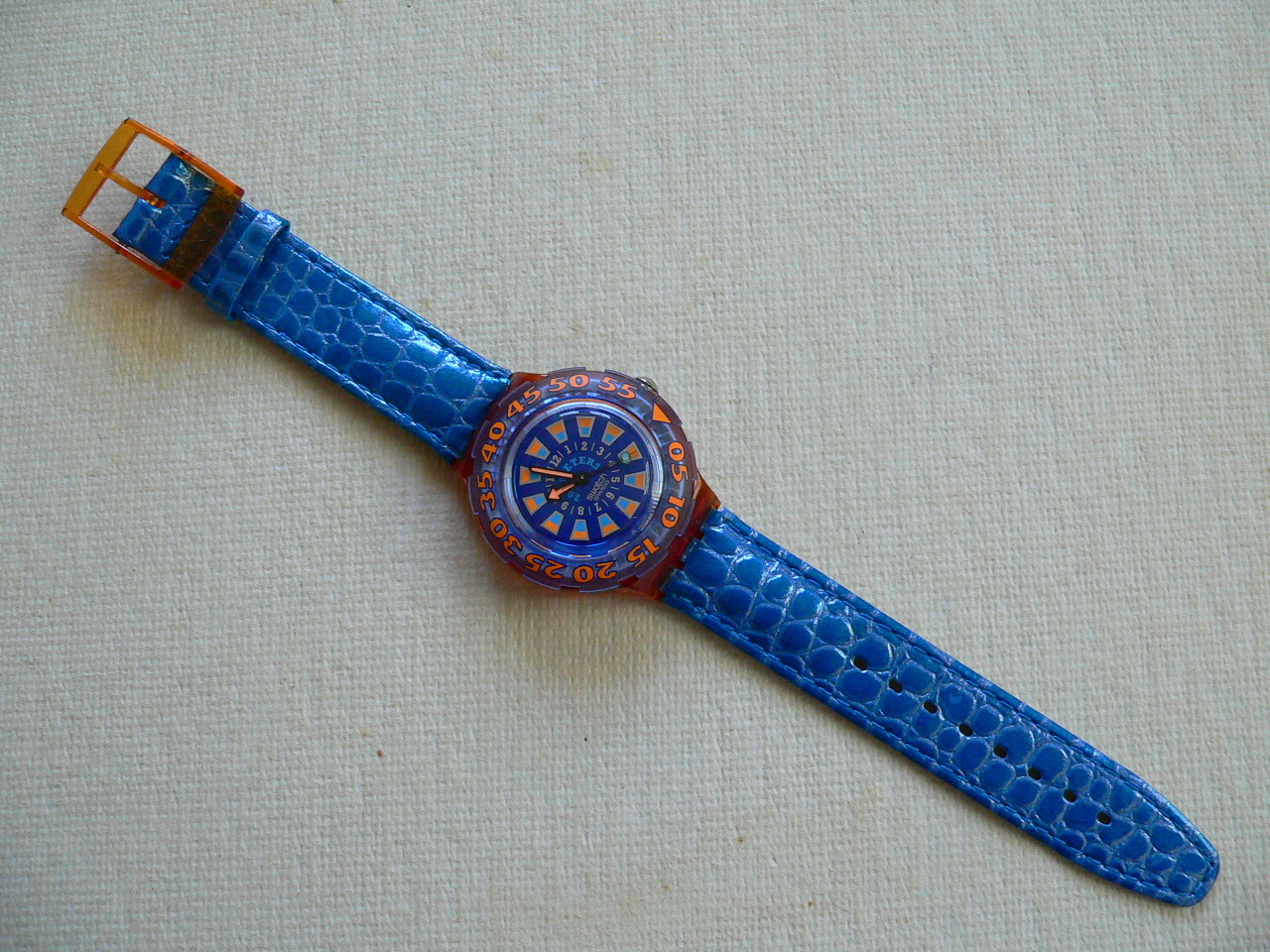 1994 Scuba 200 Swatch Watch Seaclip Water-resistant to 656 feet
