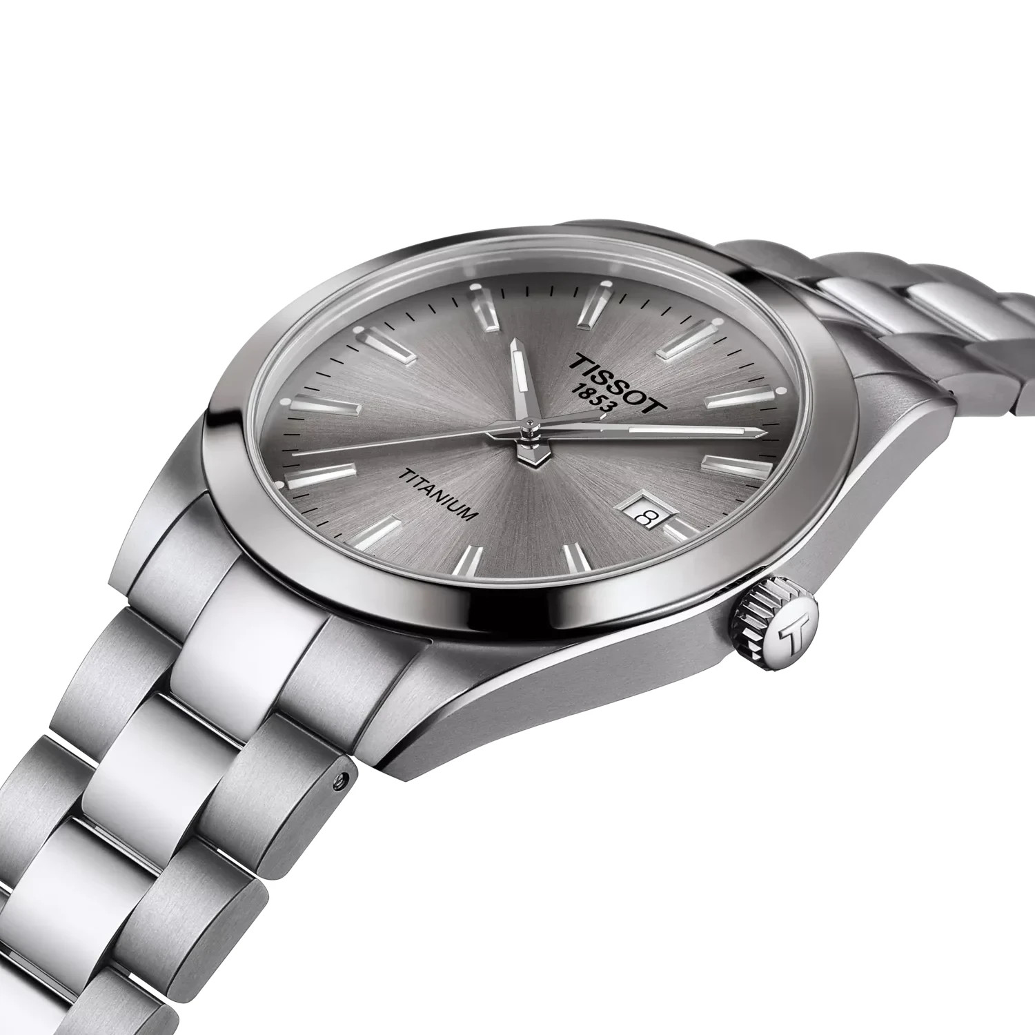*BRAND NEW* TISSOT Gentleman Gray Dial Titanium Case Men’s Watch T1274104408100
