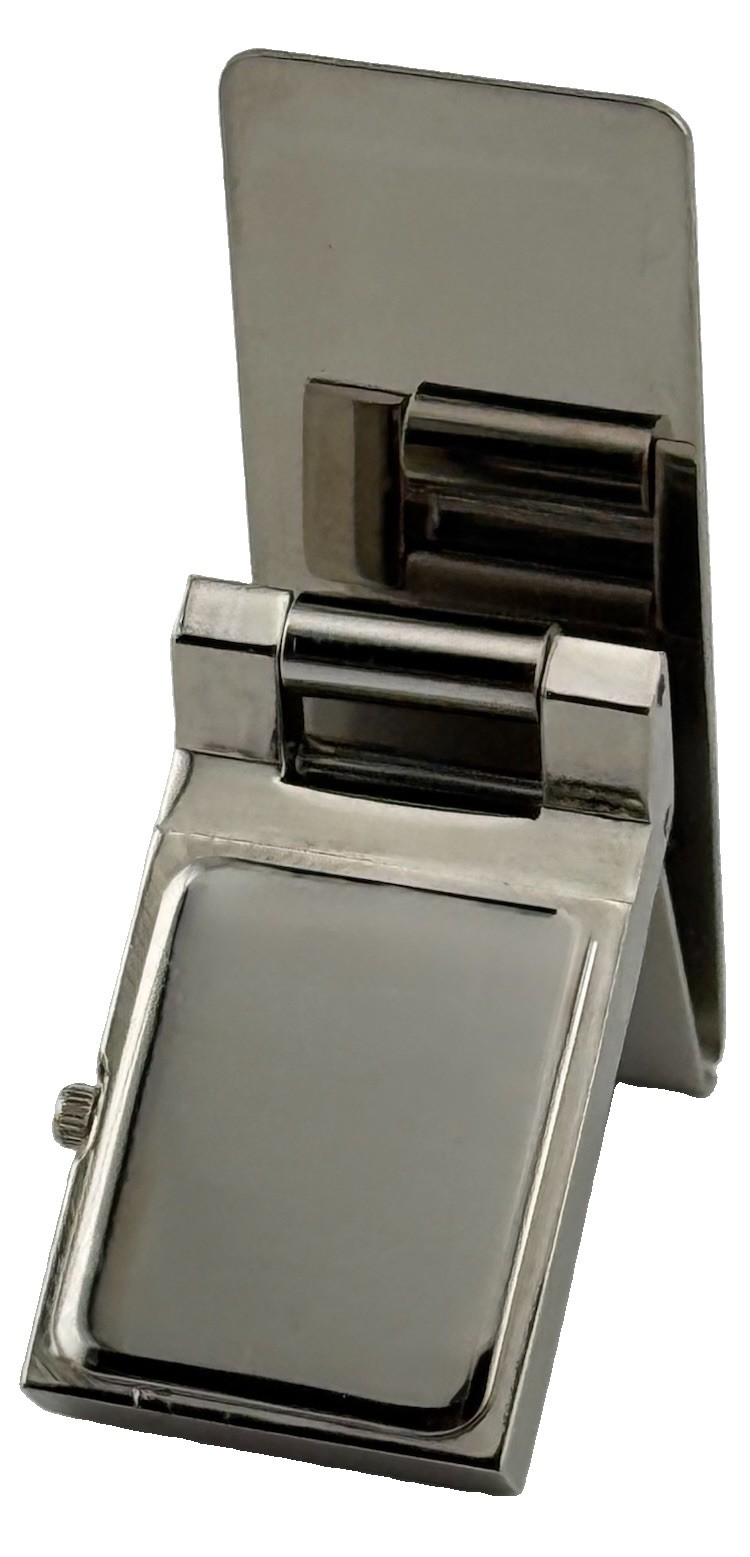 Vintage 2005 Colibri Monopoly Boardwalk Hinged Money Clip Watch Hasbro Japan Mvt