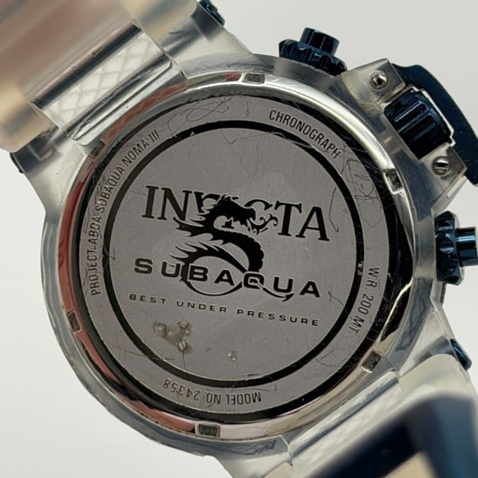 INVICTA Subaqua 50mm Silver Blue Koi Fish Men’s Watch 24358