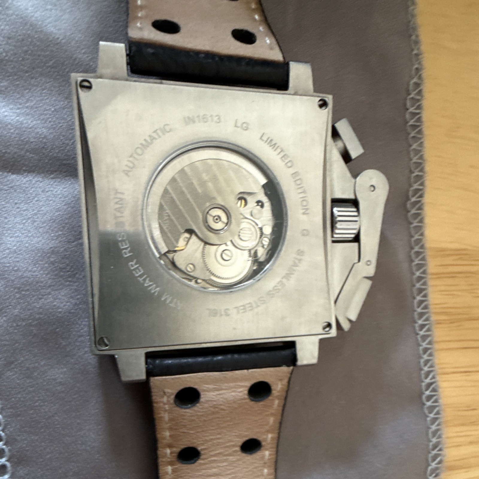 Ingersoll Bison No 11 Mens Automatic Limited Edition Square 48mm Pilot Watch Box