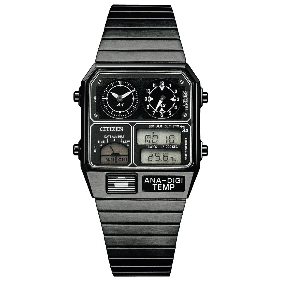 CITIZEN ANA-DIGI TEMP JG2105-93E Black Men’s Watch New with Box