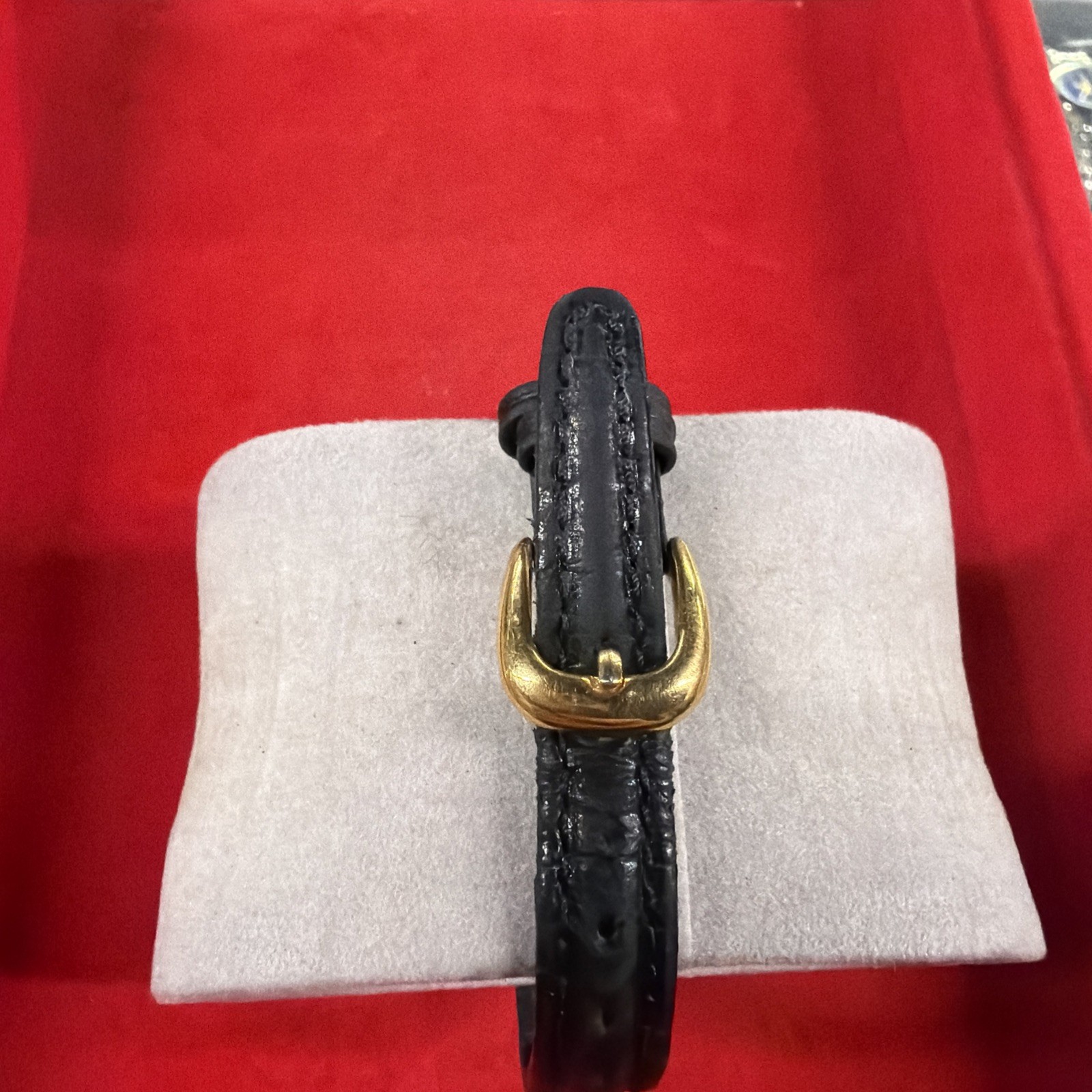 Gruen Quartz women’s gold tone with leather band