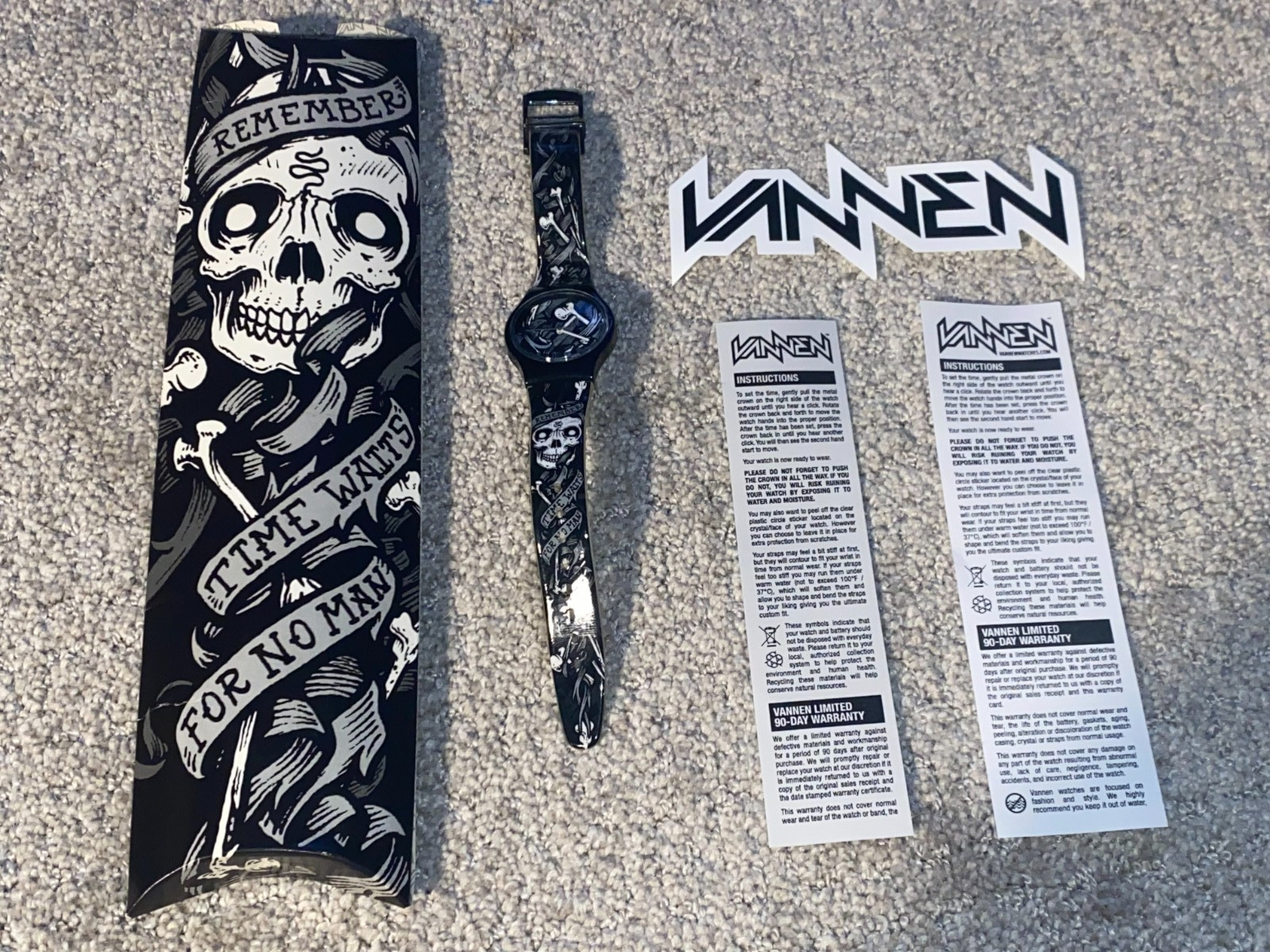 VANNEN 2009 Brian Morris Official WATCH -Limited Ed wristwatch – w/ org package