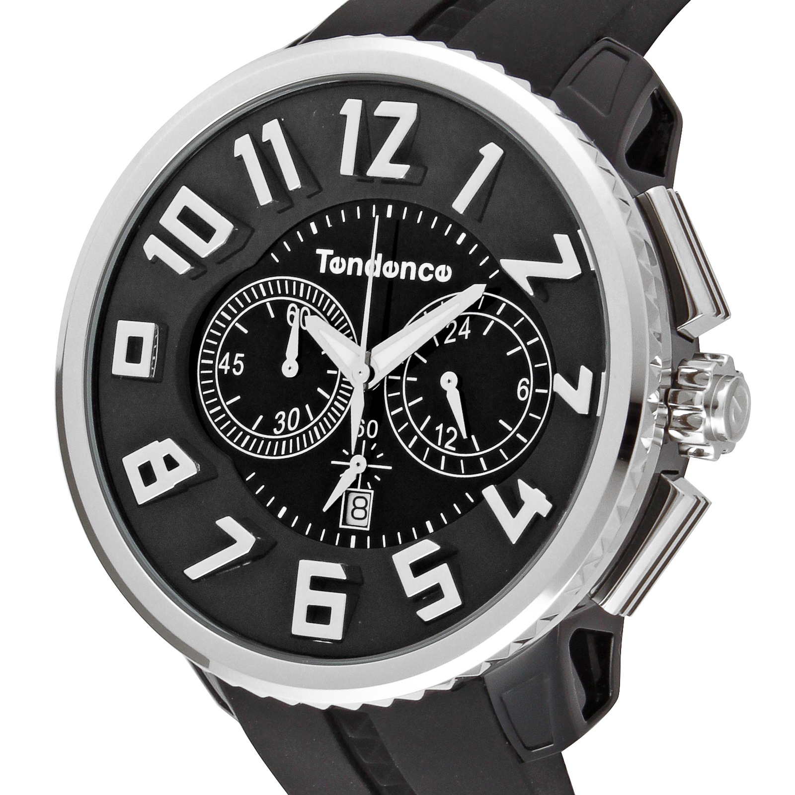 TENDENCE GULLIVER ROUND CHRONO Men’s Black Quartz Ref. TG046013 Watch Brand