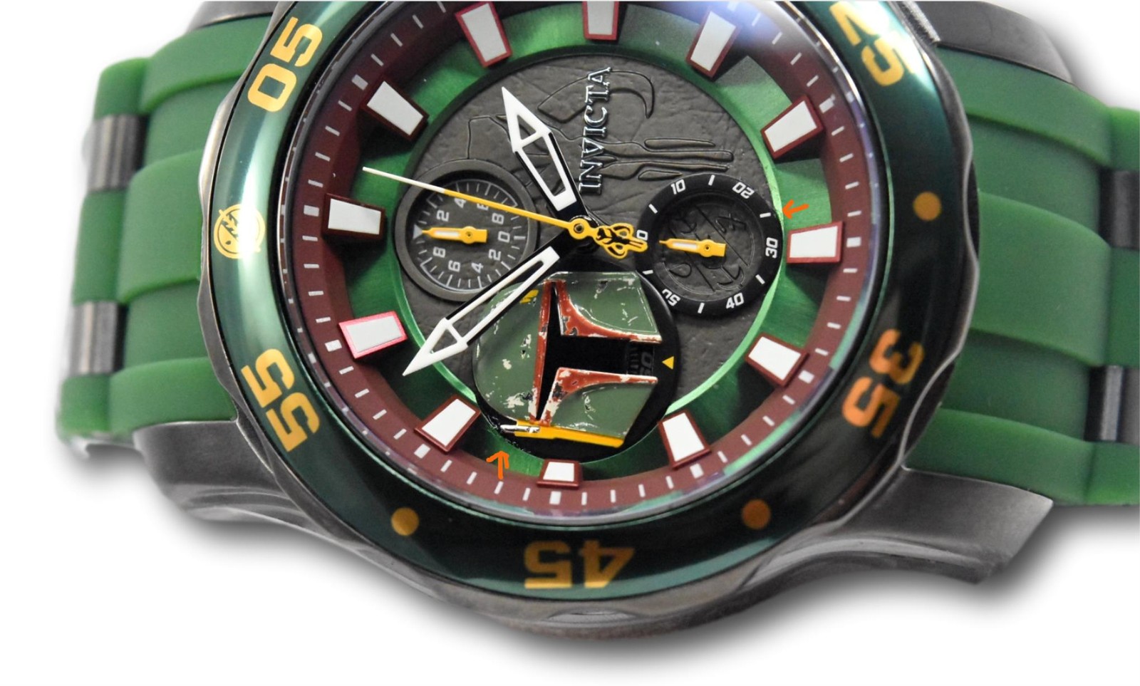 Invicta Star Wars Men’s 48mm Green Boba Fett Limited Ed Chronograph Watch 32527