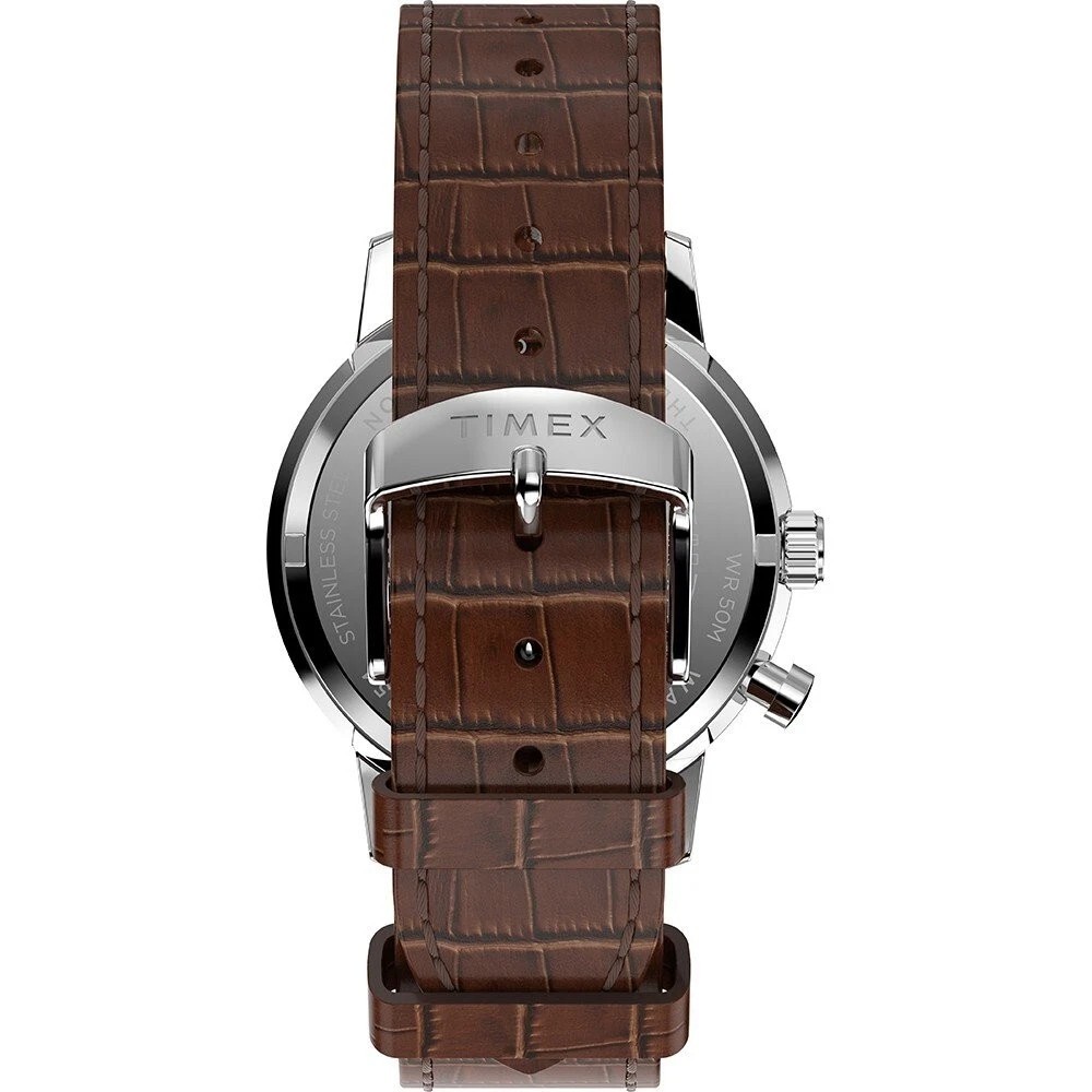 New Timex Marlin Moon Phase Quartz Leather Strap Men’s Watch TW2W51100