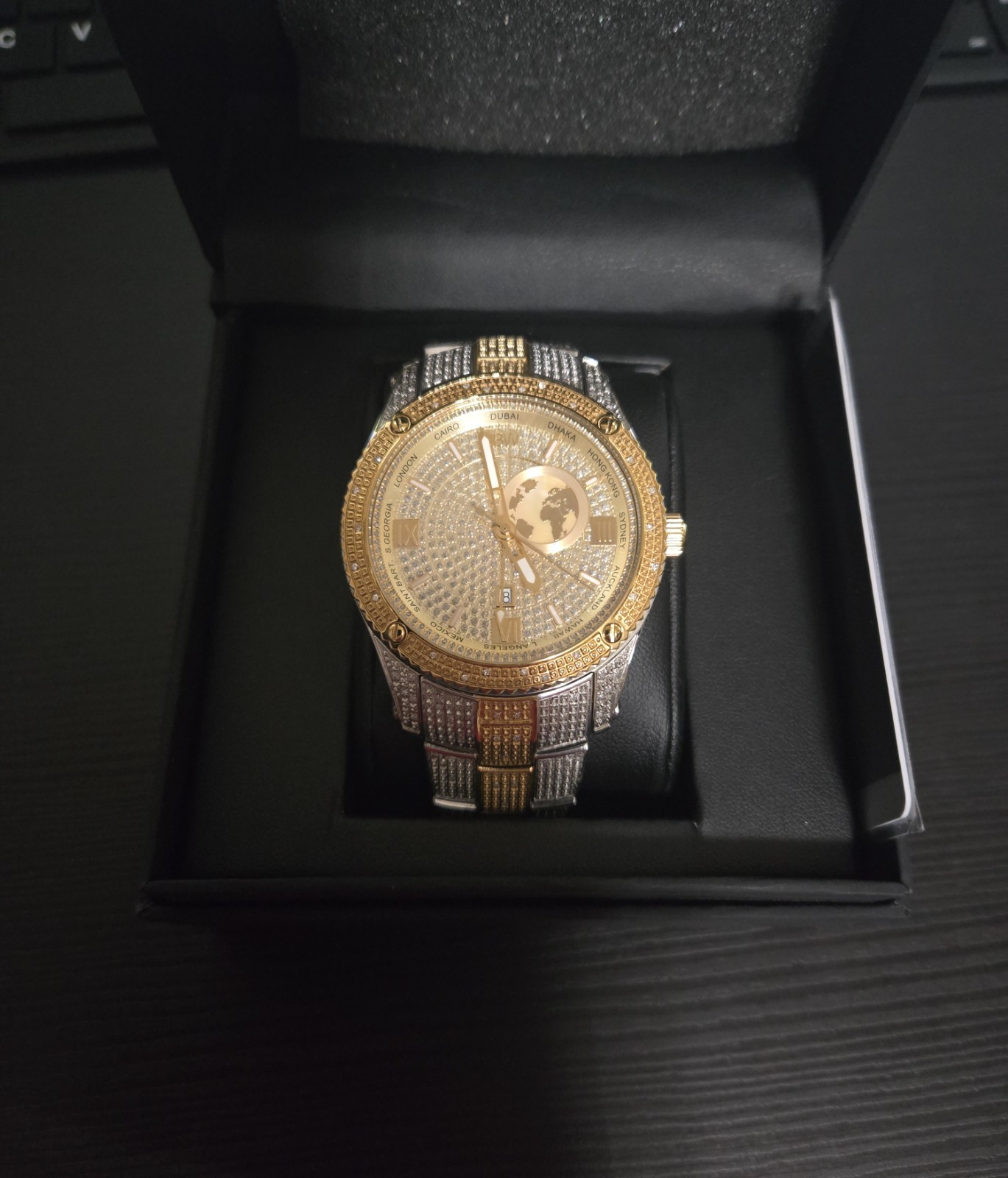 JBW Jet Setter Two Tone Diamond Watch with Brand New Battery