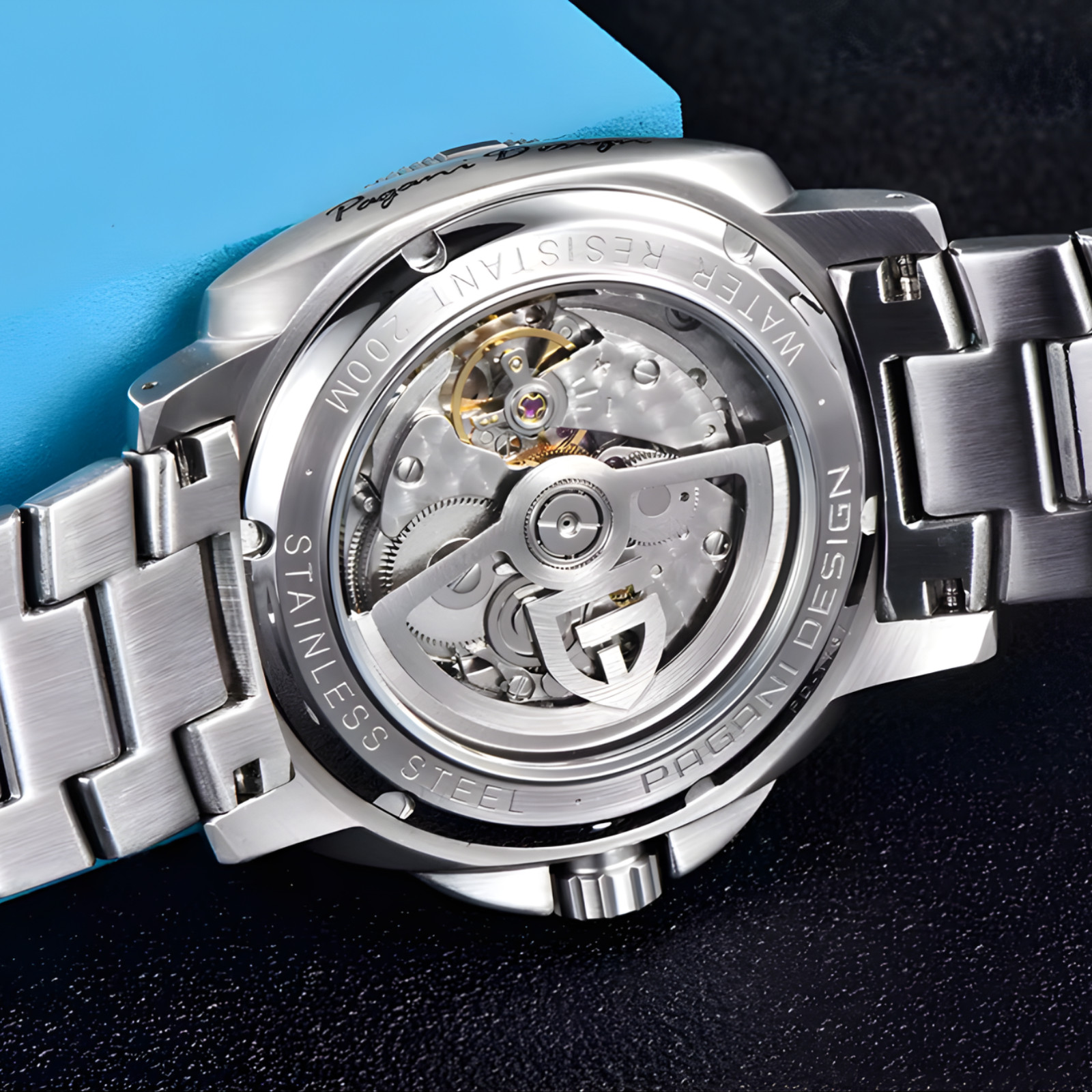 Pagani Design PD-1767 Mens Automatic Dive Watch 41.5 mm Black WR 200m Steel – UK