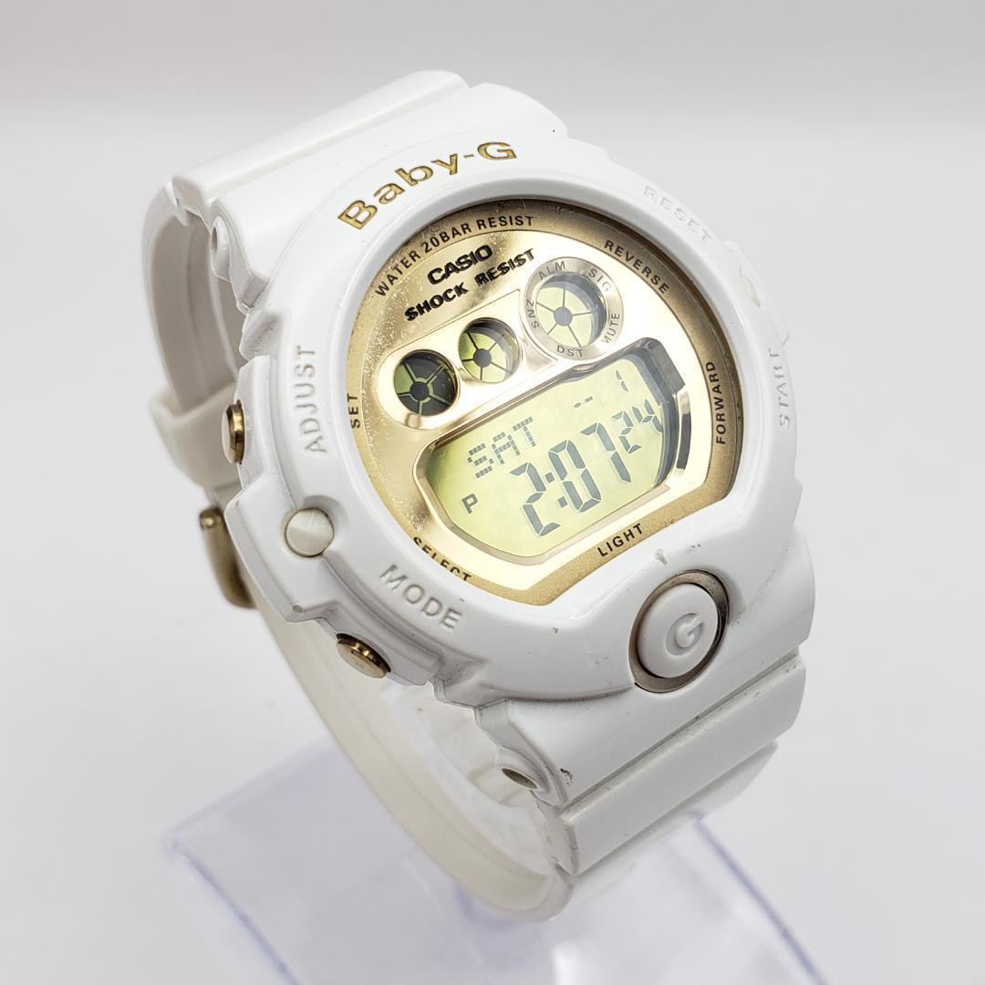 Casio Baby-G BG-6901-1JF Women’s White Digital Watch Used
