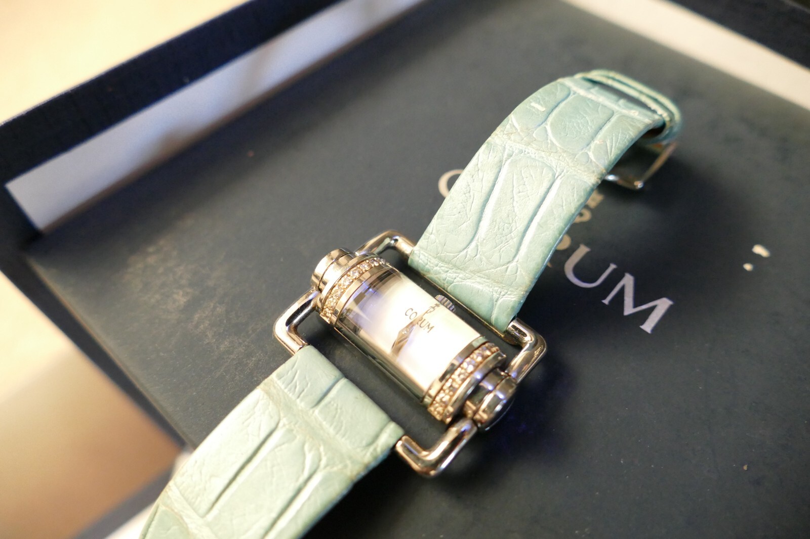 Corum ladies womans Horizontal Diamond jewellery watch lv 130.330.47 £3950