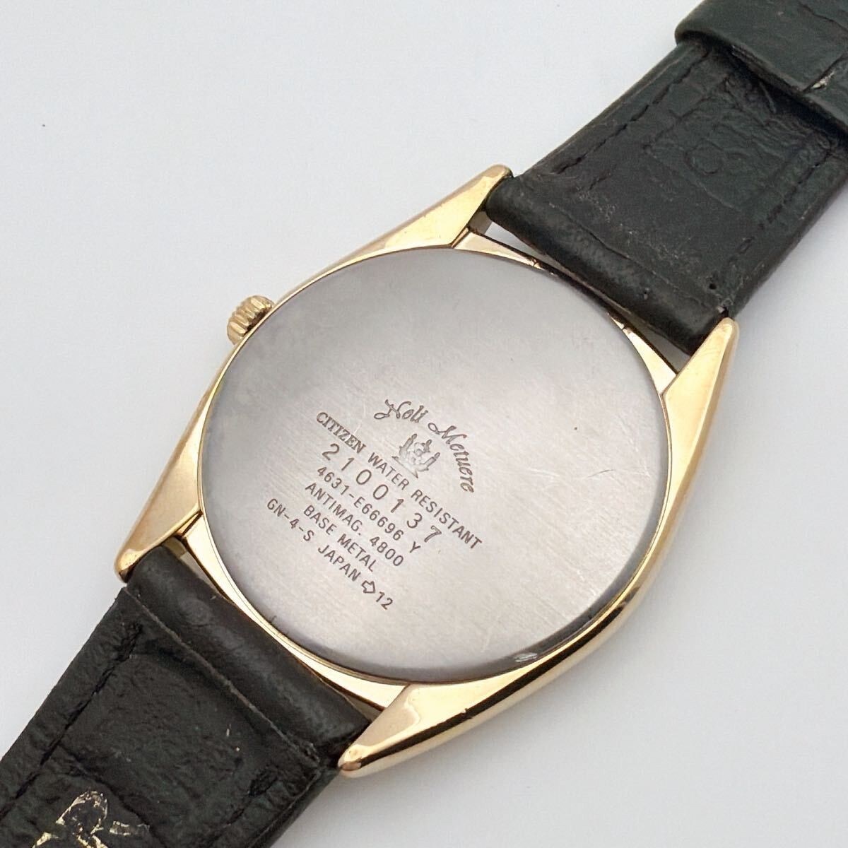 CITIZEN CLUB LA MER Citizen Club La Mer checkered dial blue hands gold vintage w