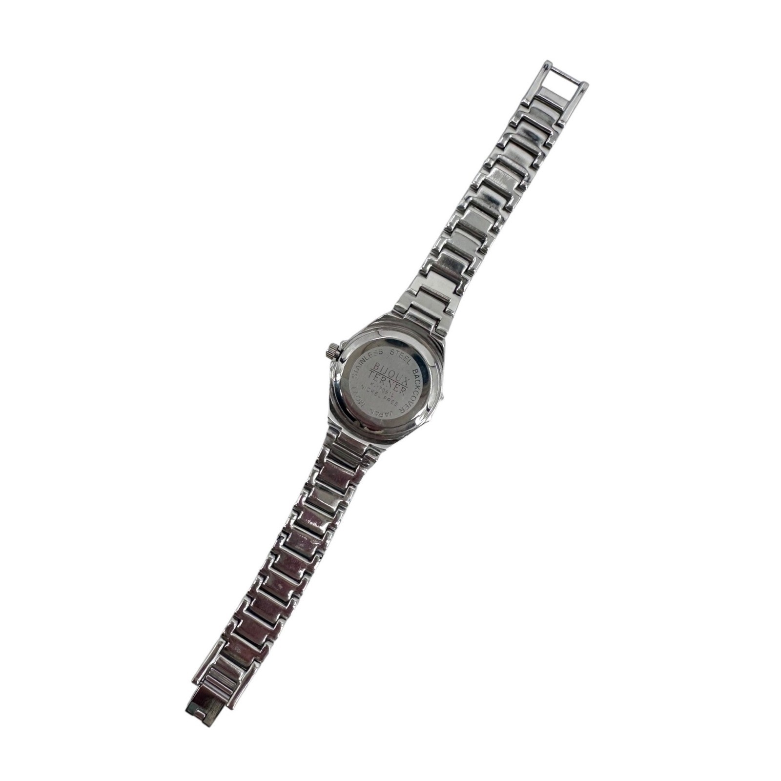 Vintage Bijoux Terner Silver Tone Link Bracelet WatchExtra Links New Battery