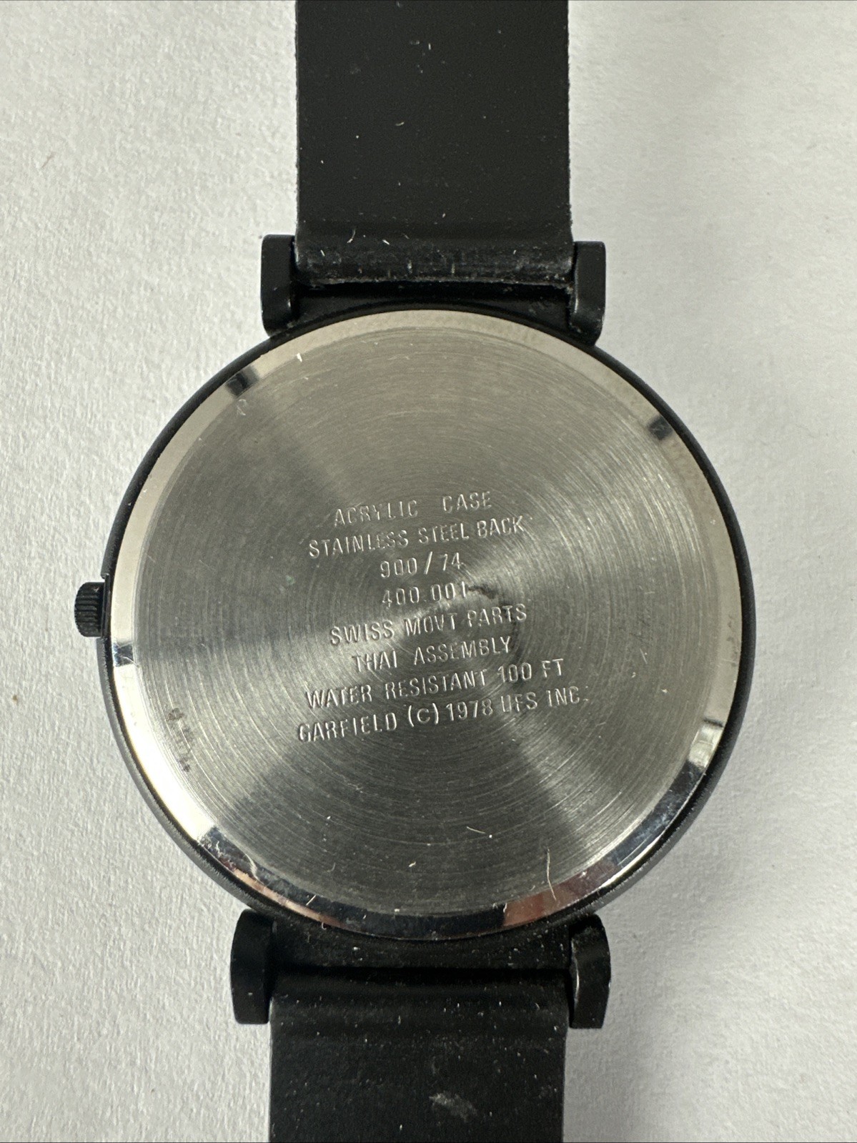 Vintage 1978 Armitron Garfield Dancing Watch Music Notes Plastic Band
