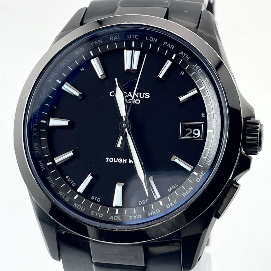 Casio Oceanus Watch Wristwatch OCW-S100B-1AJF Black Titanium Solar Drive Men