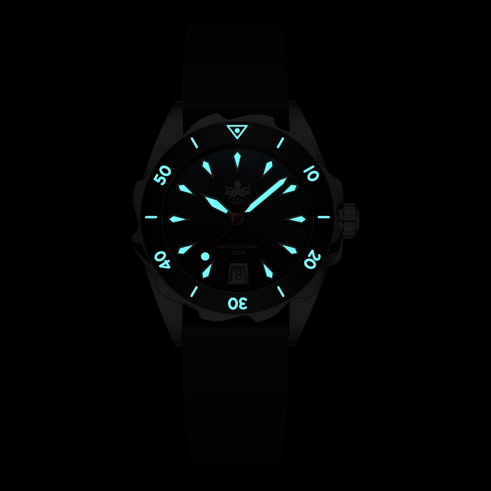 PHOIBOS SEA NYMPH 300M Lady Diver Watch PX021B Blue