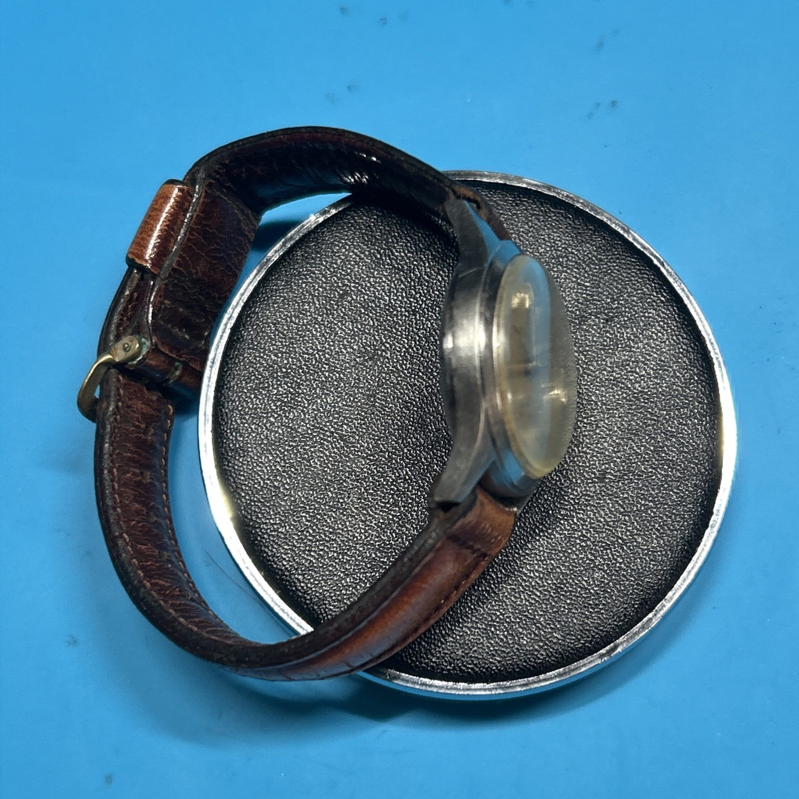 TUCKER INCABLOC 17 JEWELS ANTI-MAGNETIC STAINLESS MENS VINTAGE MILITARY WATCH