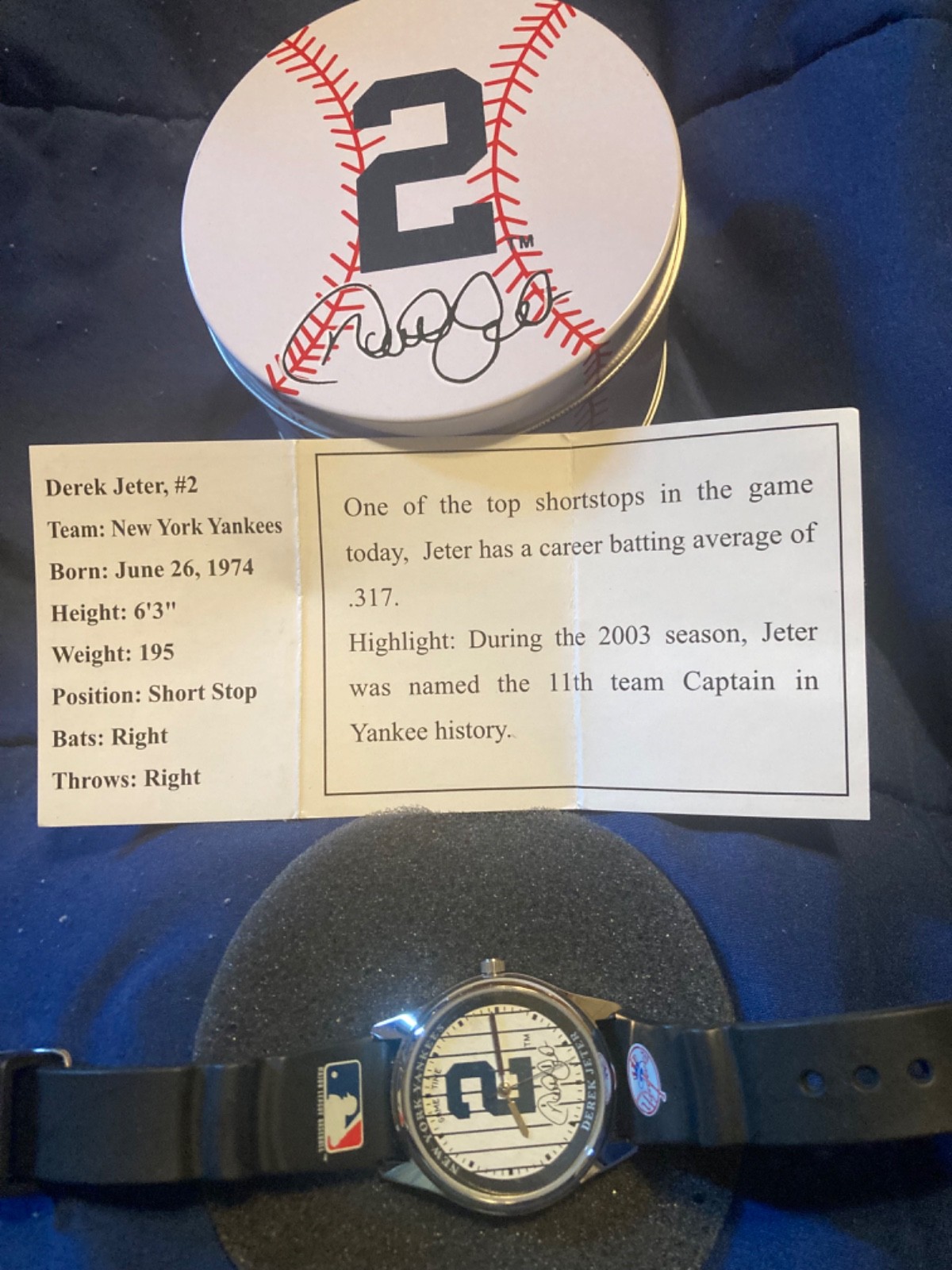 Unisex Mlb Baseball Game Time Derek Jeter New York Yankees Watch 11