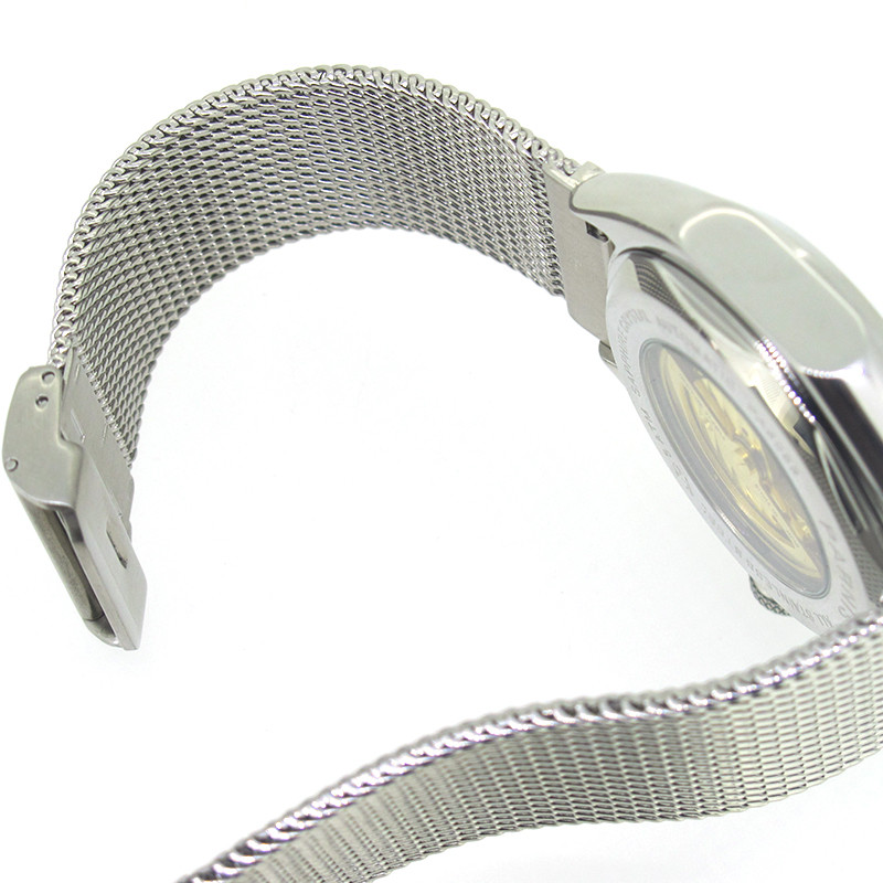 43mm Parnis Sapphire Crystal Miyota Automatic Movement Mens Watch Stainless Band