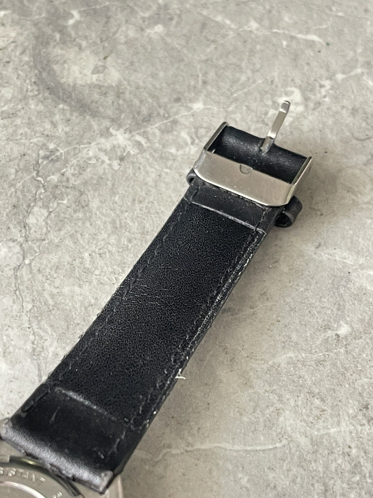 Lambretta Steel Watch Black & Red 5atm Black Leather Strap Milio Series 130