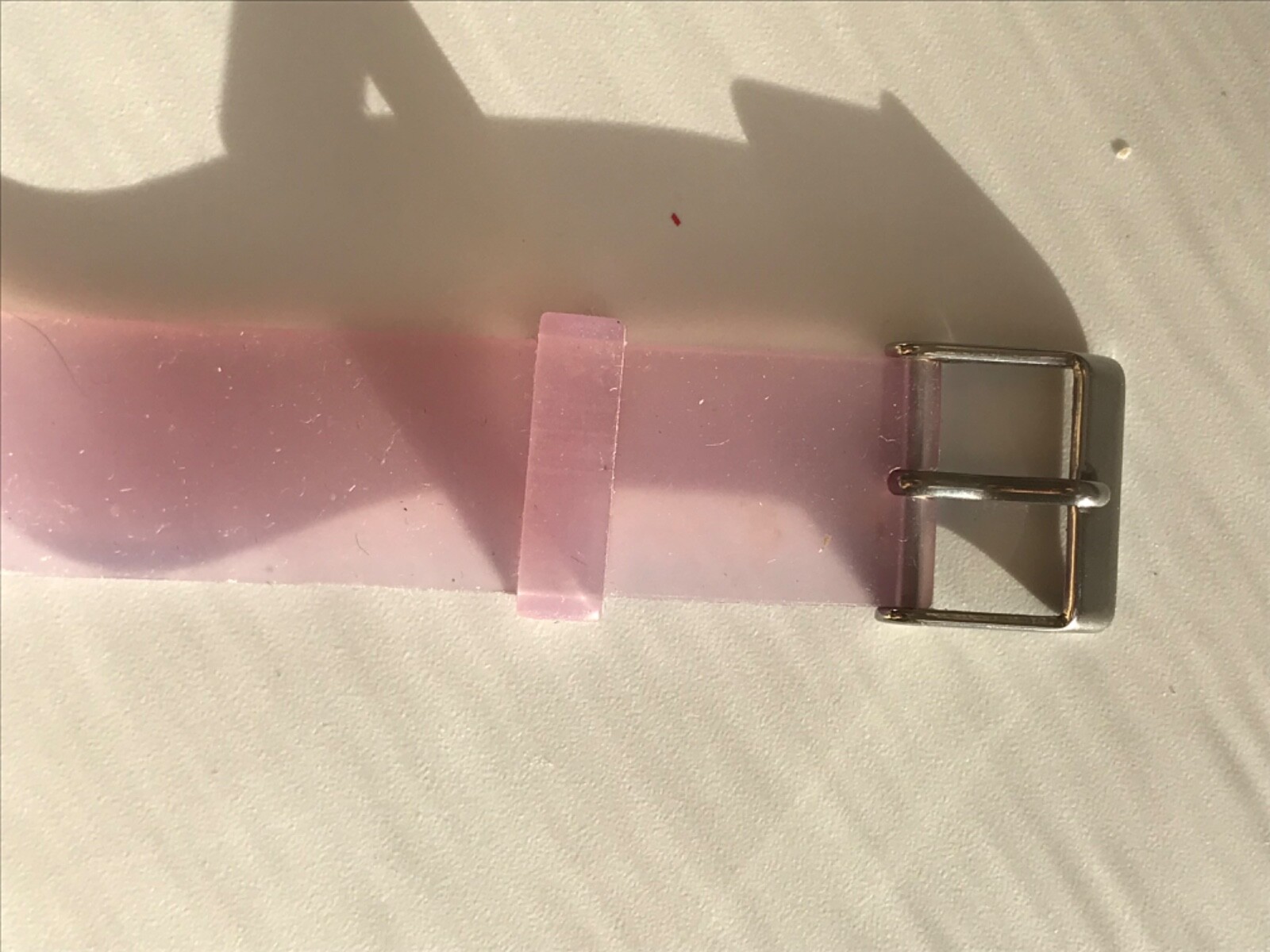 Vintage retro rectangle lilac, rubber Stainless steel watch