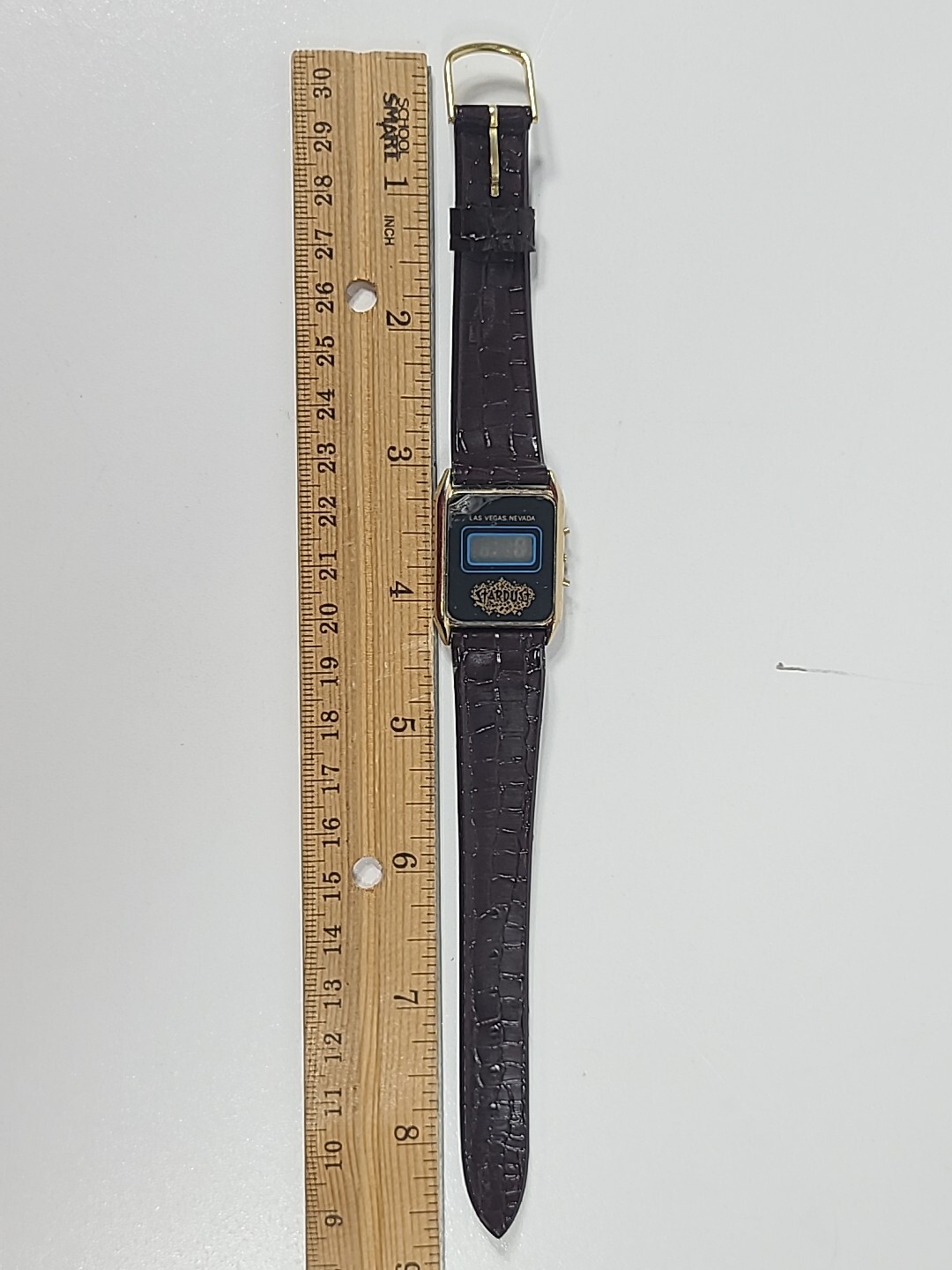Stardust Casino Digital Wristwatch Brown Buckle Band UNUSED Las Vegas NOTE
