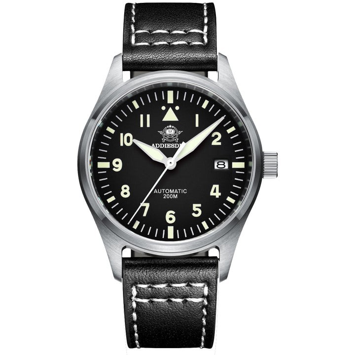 ADDIESDIVE My-H2 39mm Pilot Watch Automatic. Ships from USA